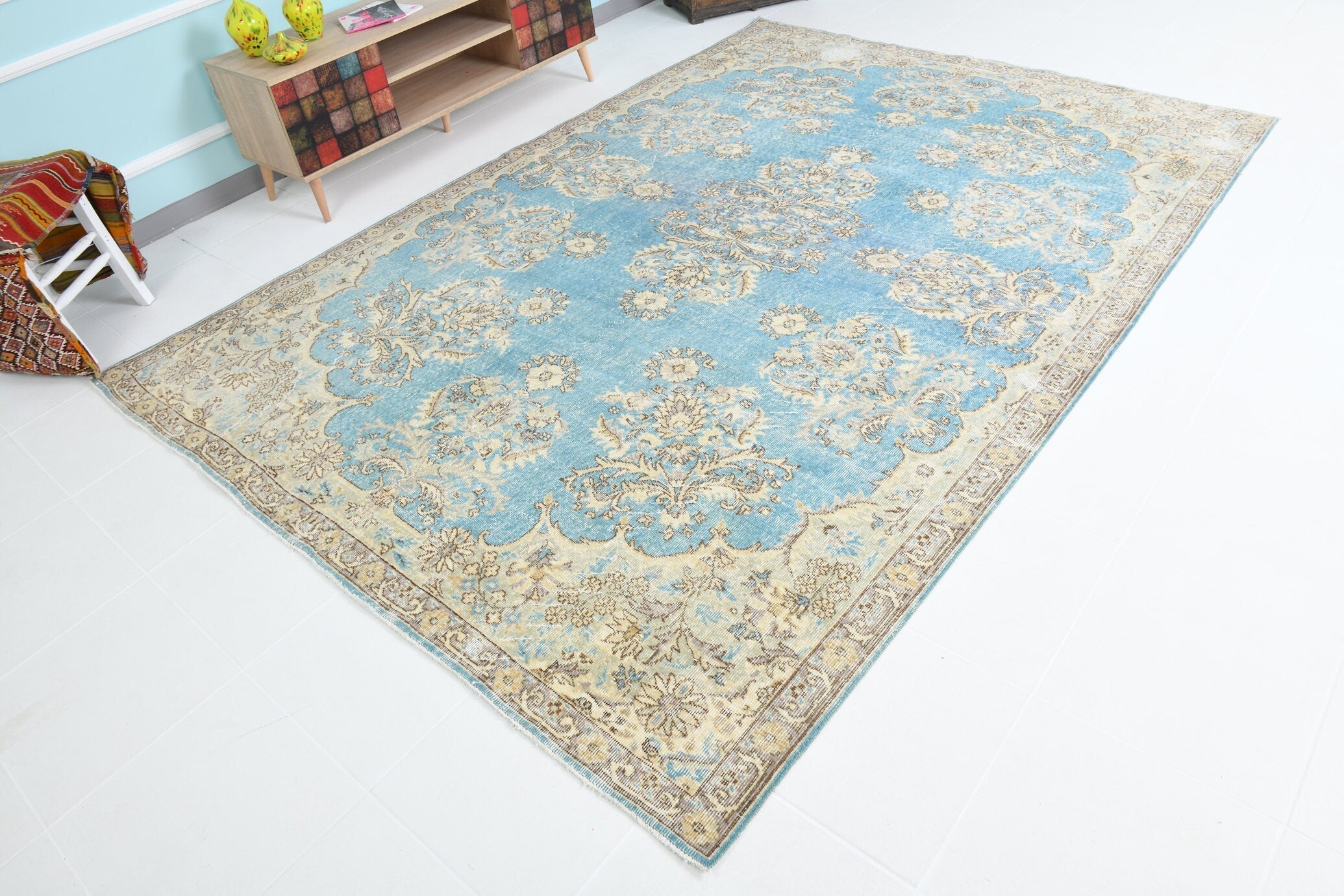 Turkish Vintage Rug 10’4’ x 7’3’