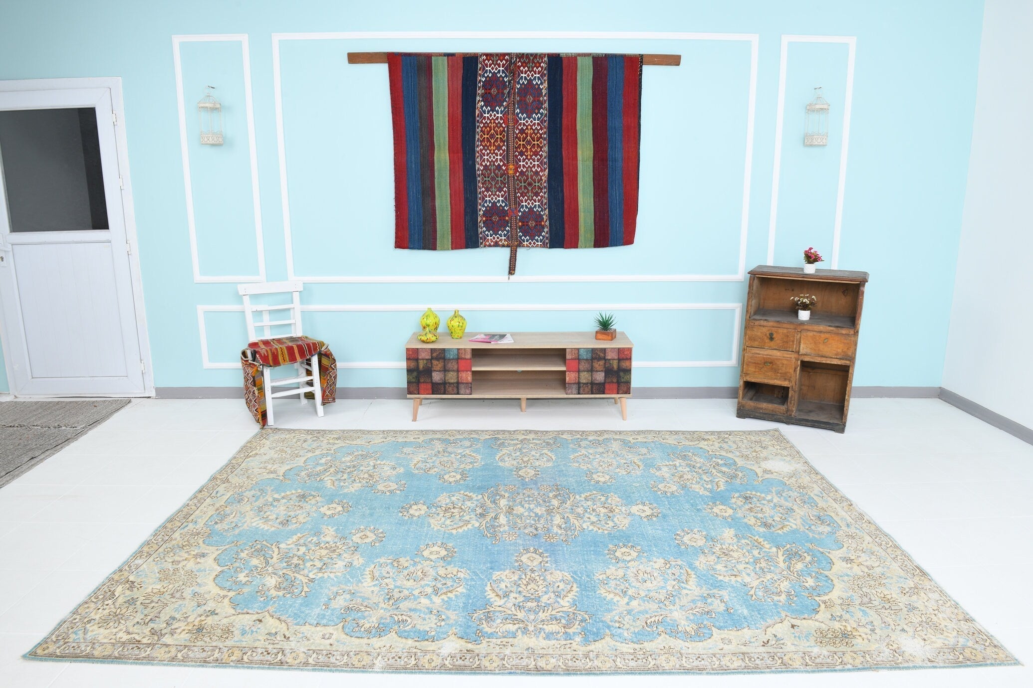 Turkish Vintage Rug 10’4’ x 7’3’