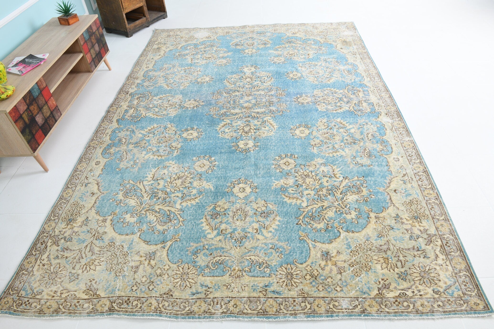 Turkish Vintage Rug 10’4’ x 7’3’