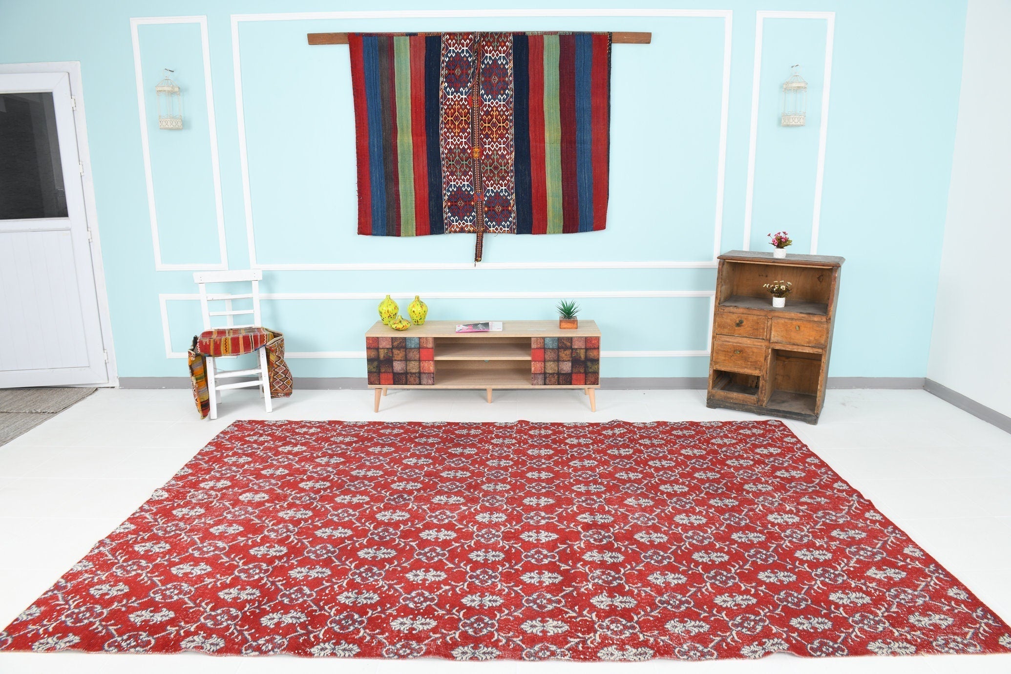 Turkish Vintage Rug 10’6’ x 6’9’