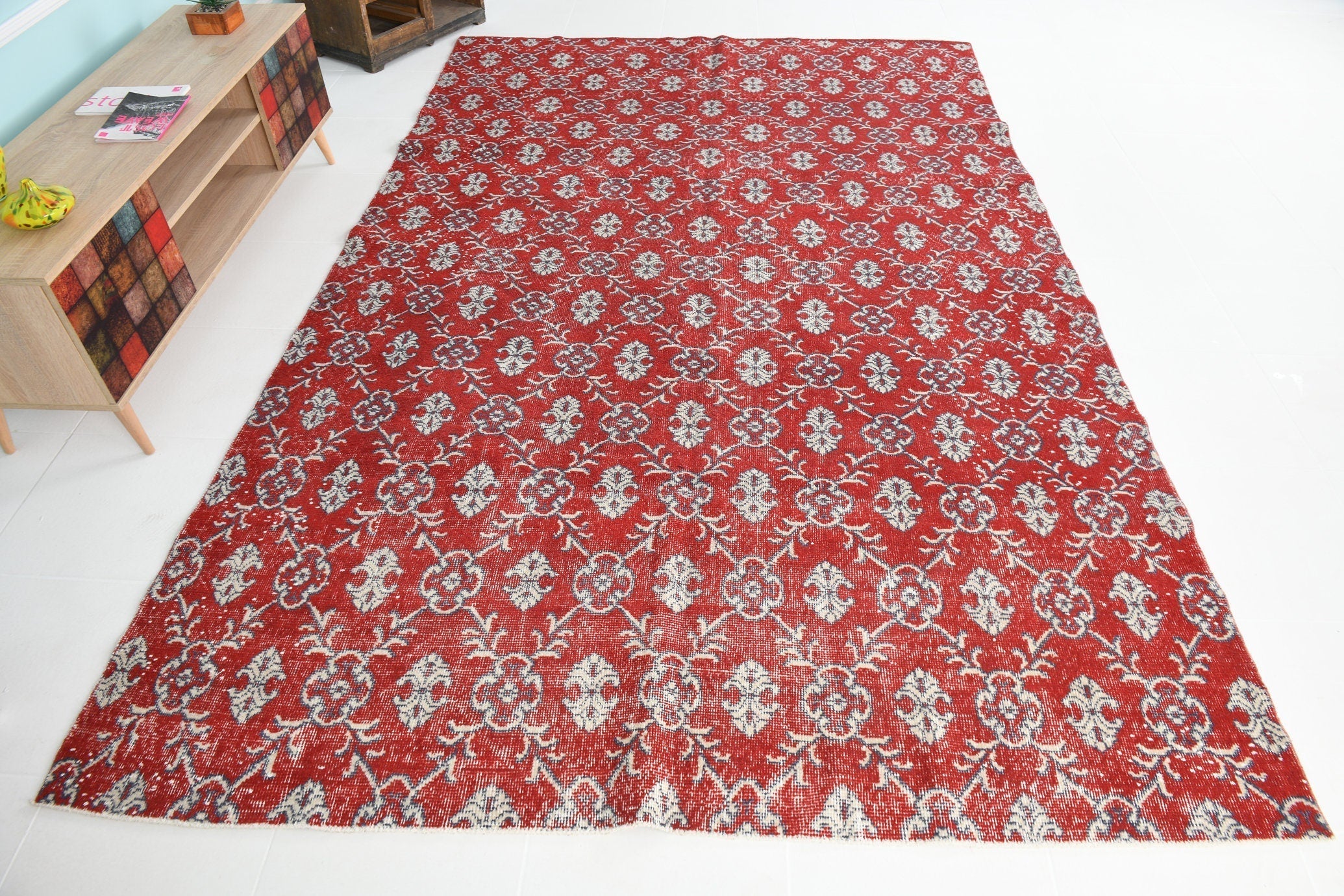 Turkish Vintage Rug 10’6’ x 6’9’