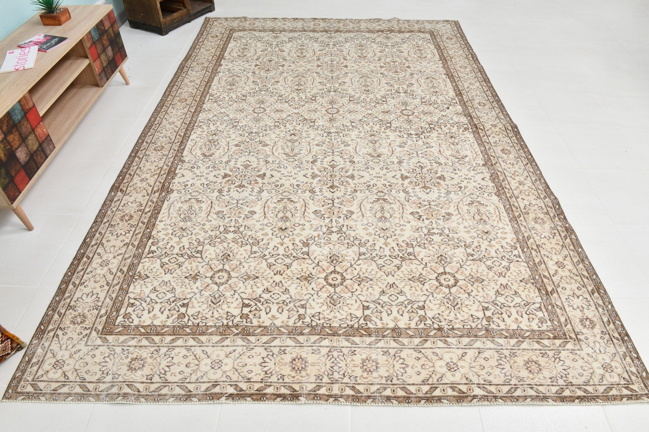 Turkish Vintage Rug 10’7’ x 6’11’