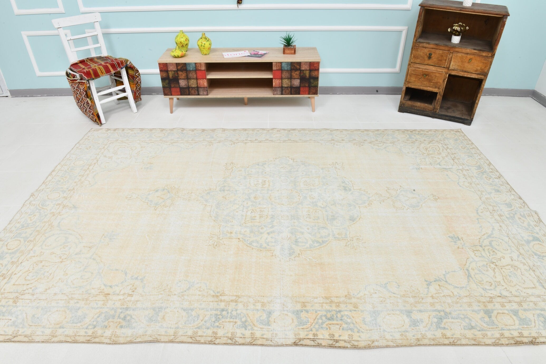 Turkish Vintage Rug 10’7’’ x 6’7’’