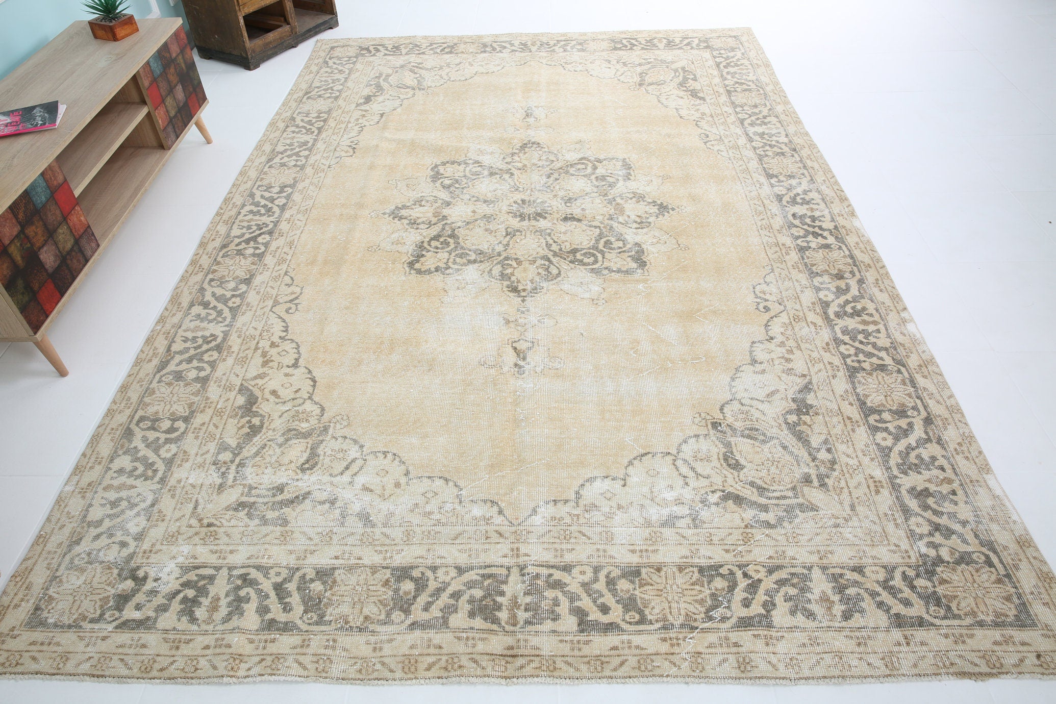 Turkish Vintage Rug 10’7’ x 7’4’