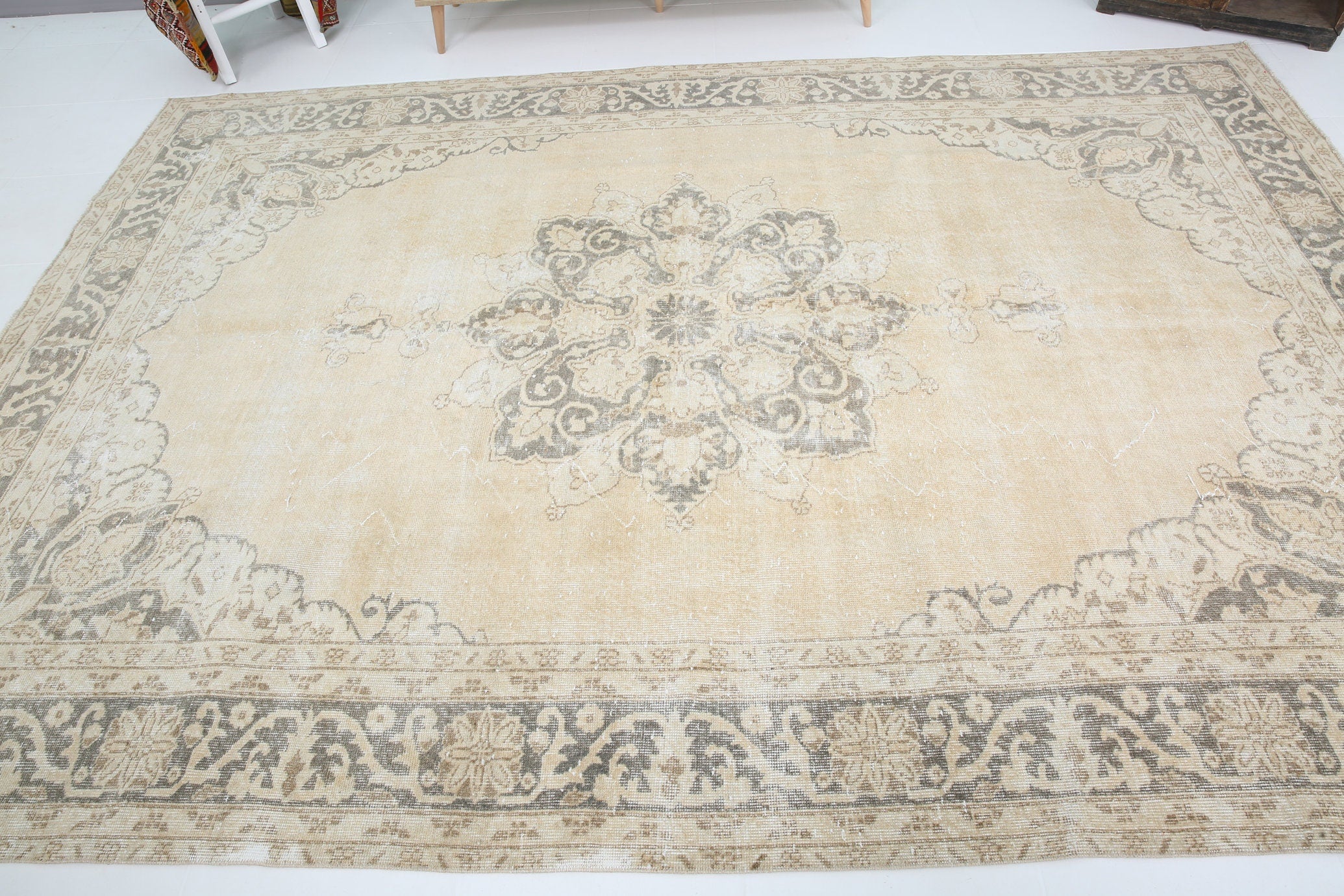 Turkish Vintage Rug 10’7’ x 7’4’