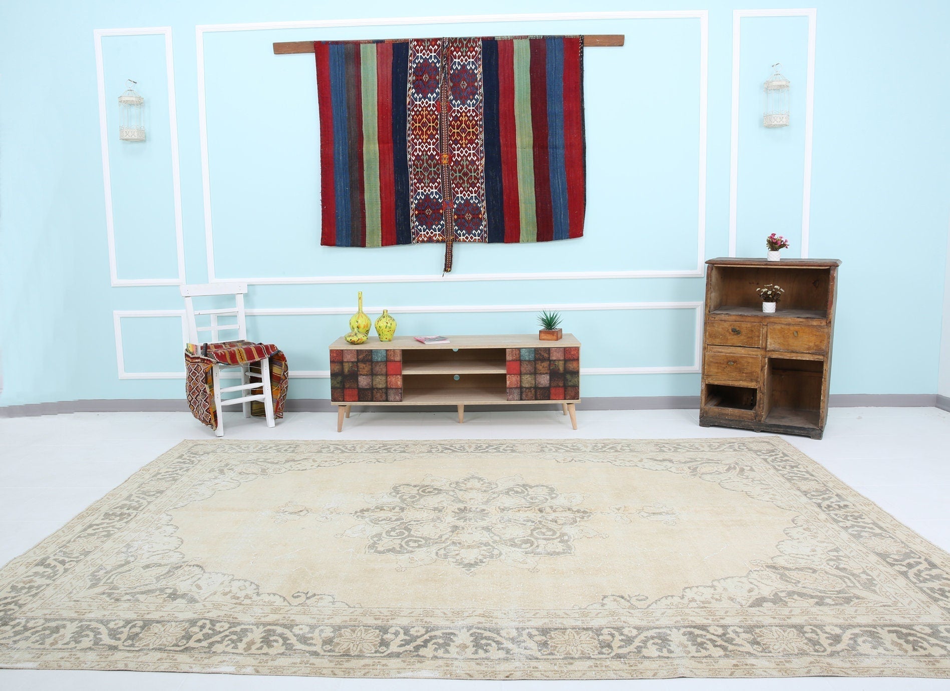 Turkish Vintage Rug 10’7’ x 7’4’