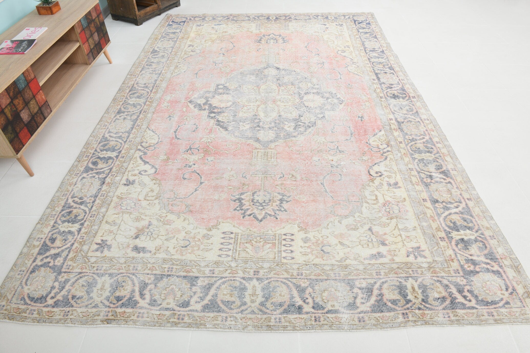Turkish Vintage Rug 10’8’ x 7’1’