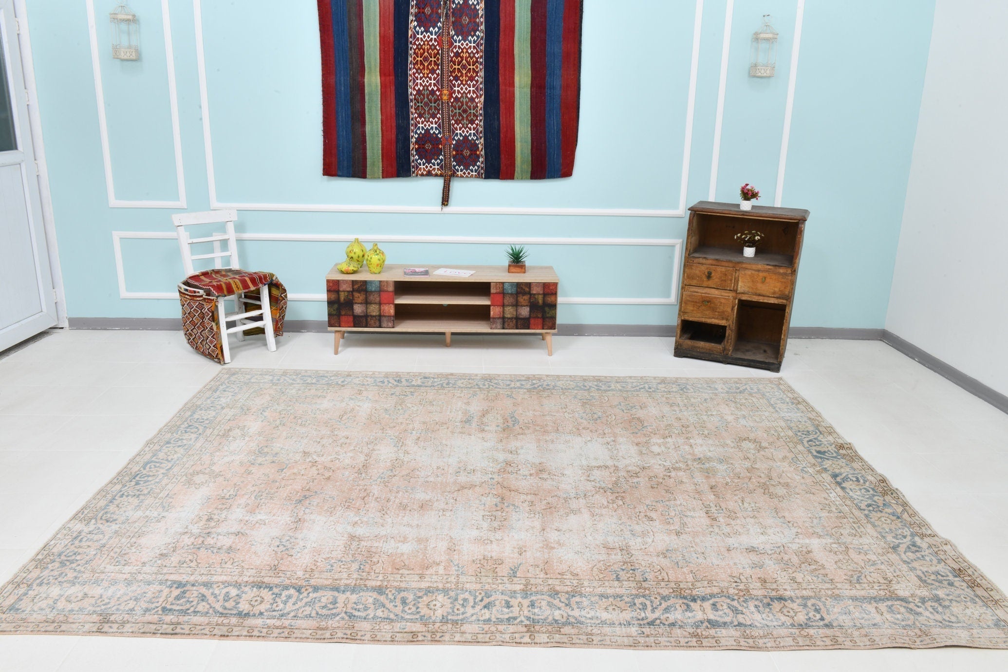Turkish Vintage Rug 10’8’ x 7’10’