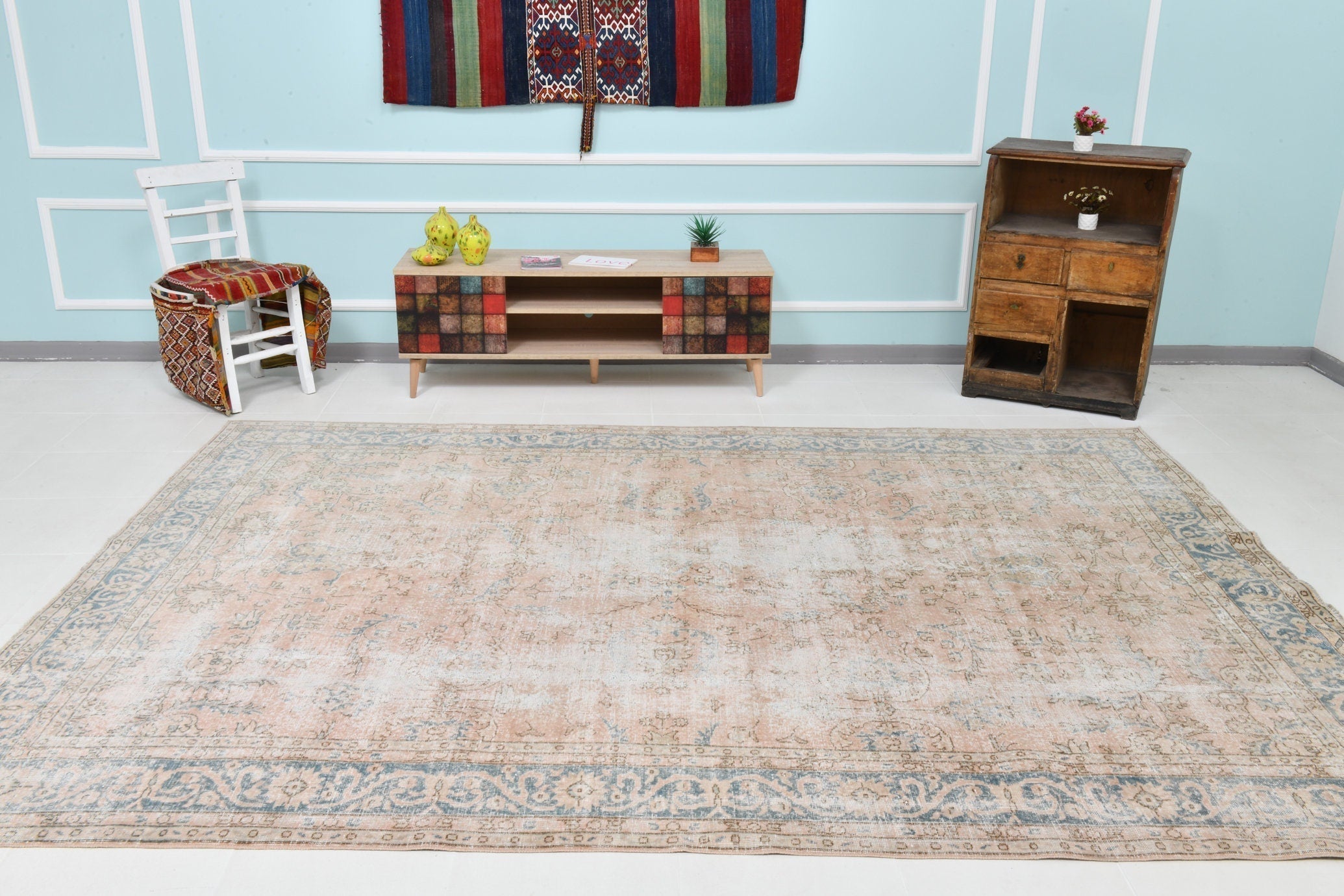Turkish Vintage Rug 10’8’ x 7’10’