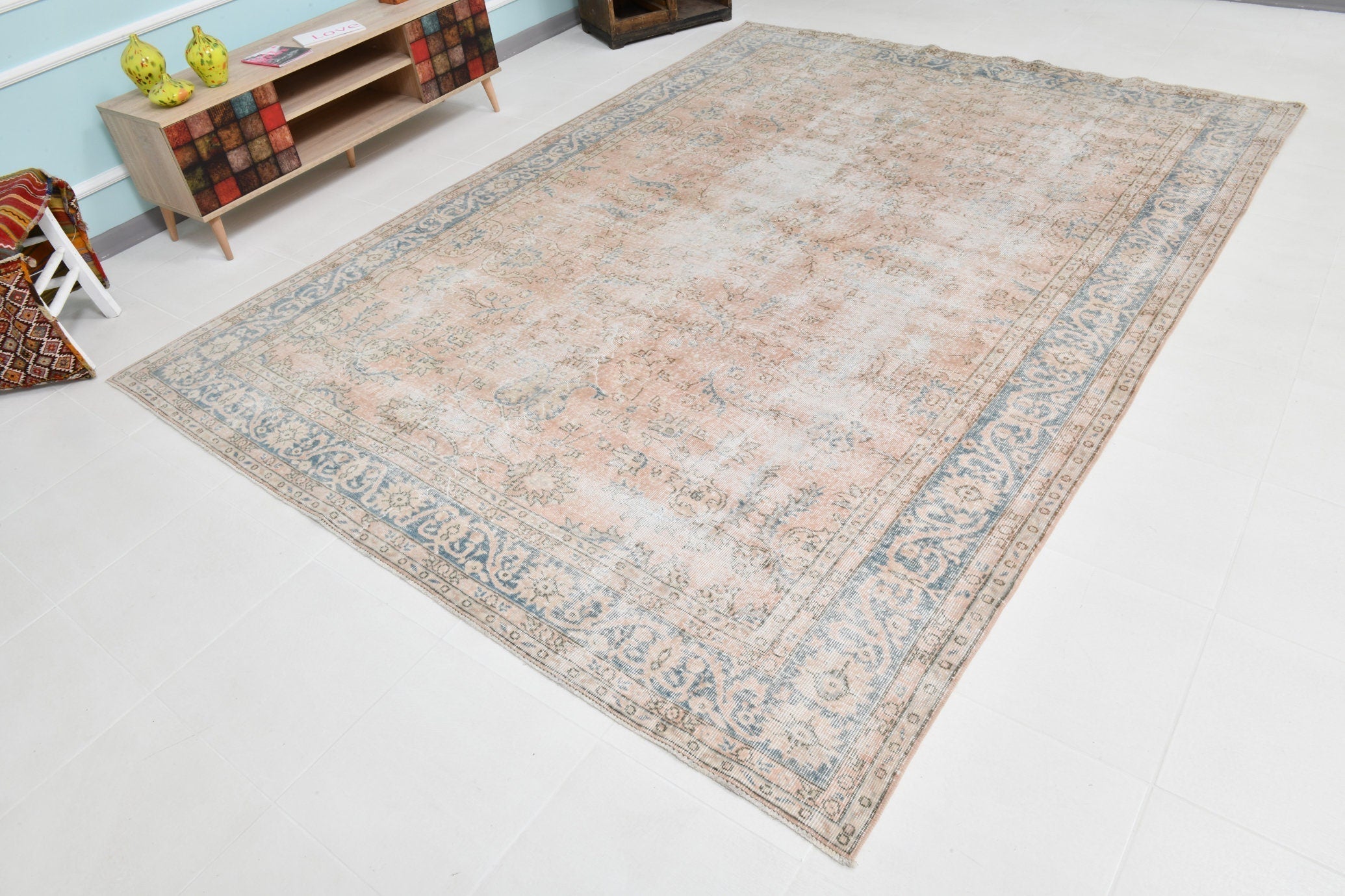 Turkish Vintage Rug 10’8’ x 7’10’