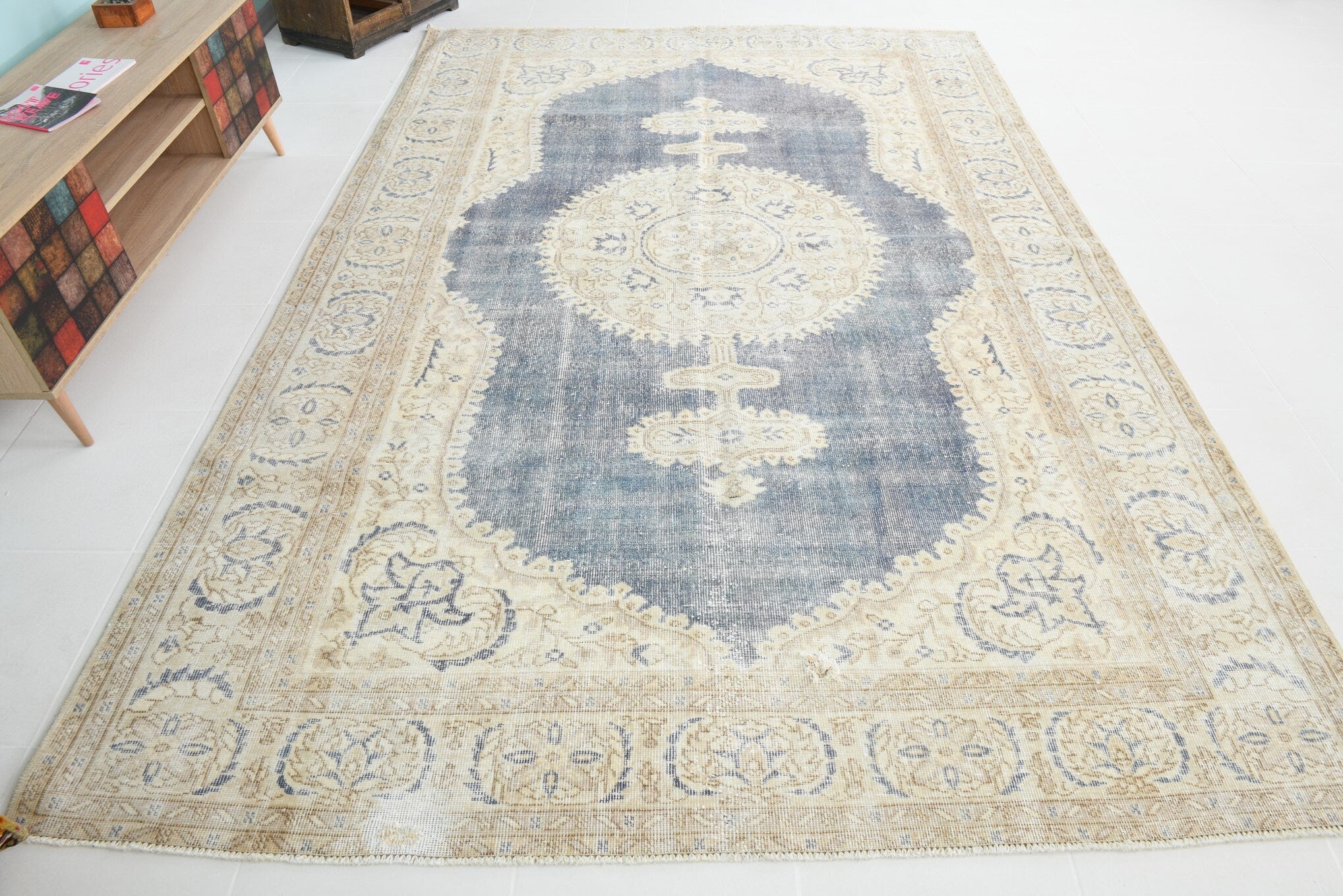 Turkish Vintage Rug 10’9’ x 7’2’