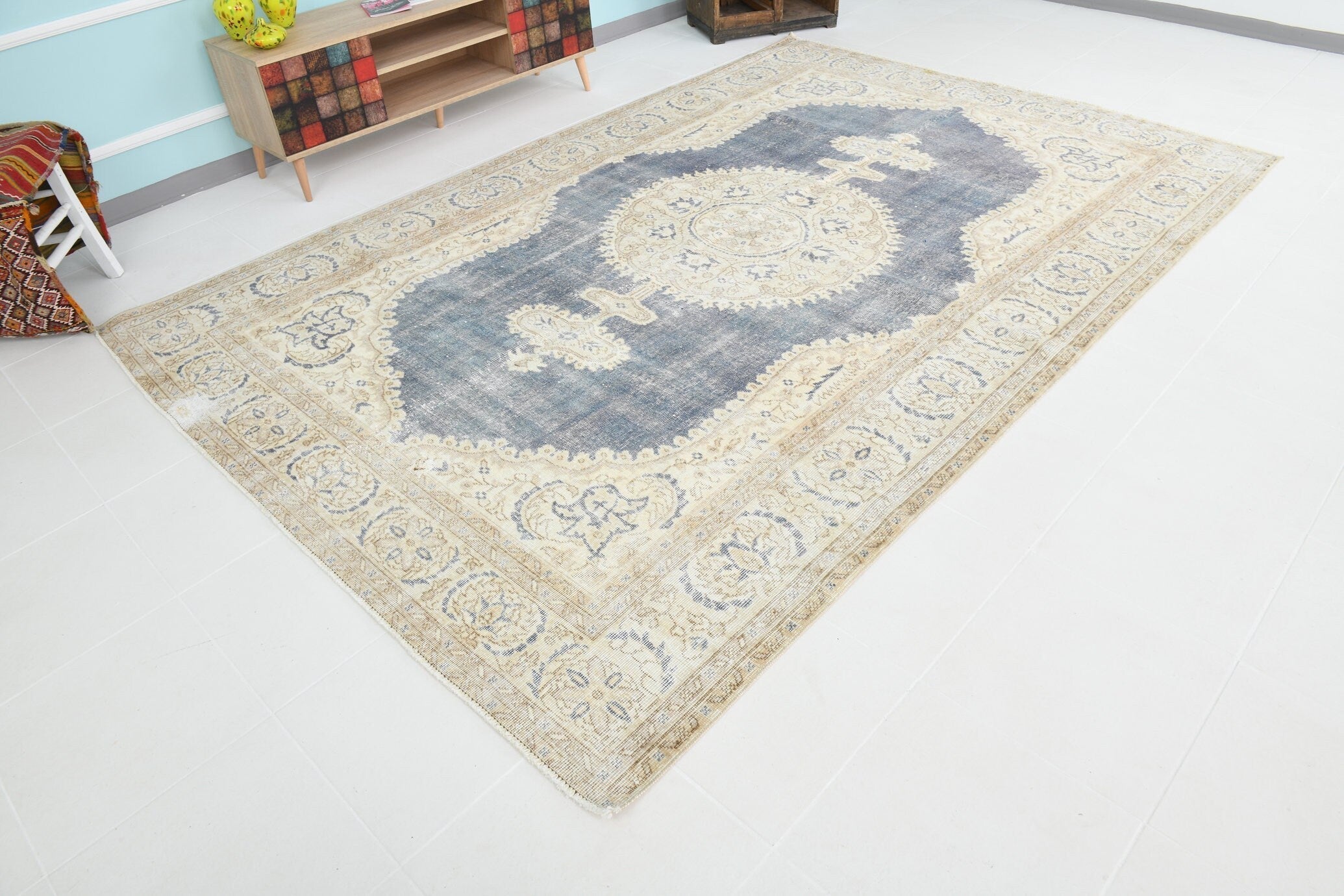 Turkish Vintage Rug 10’9’ x 7’2’