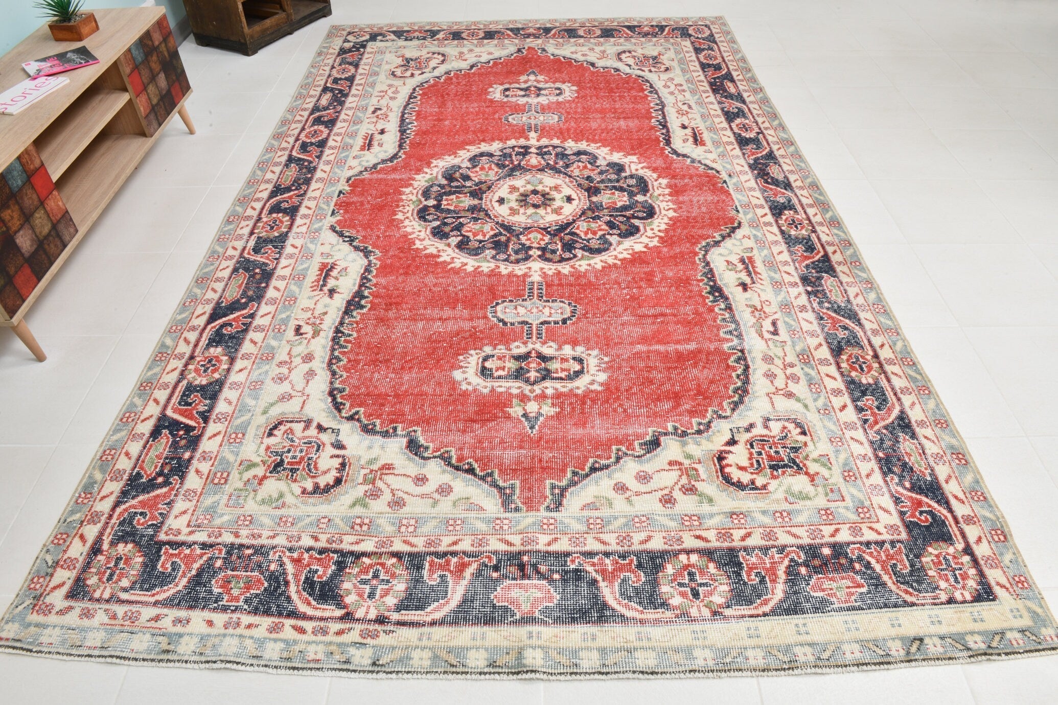 Turkish Vintage Rug 11’1’ x 6’11’