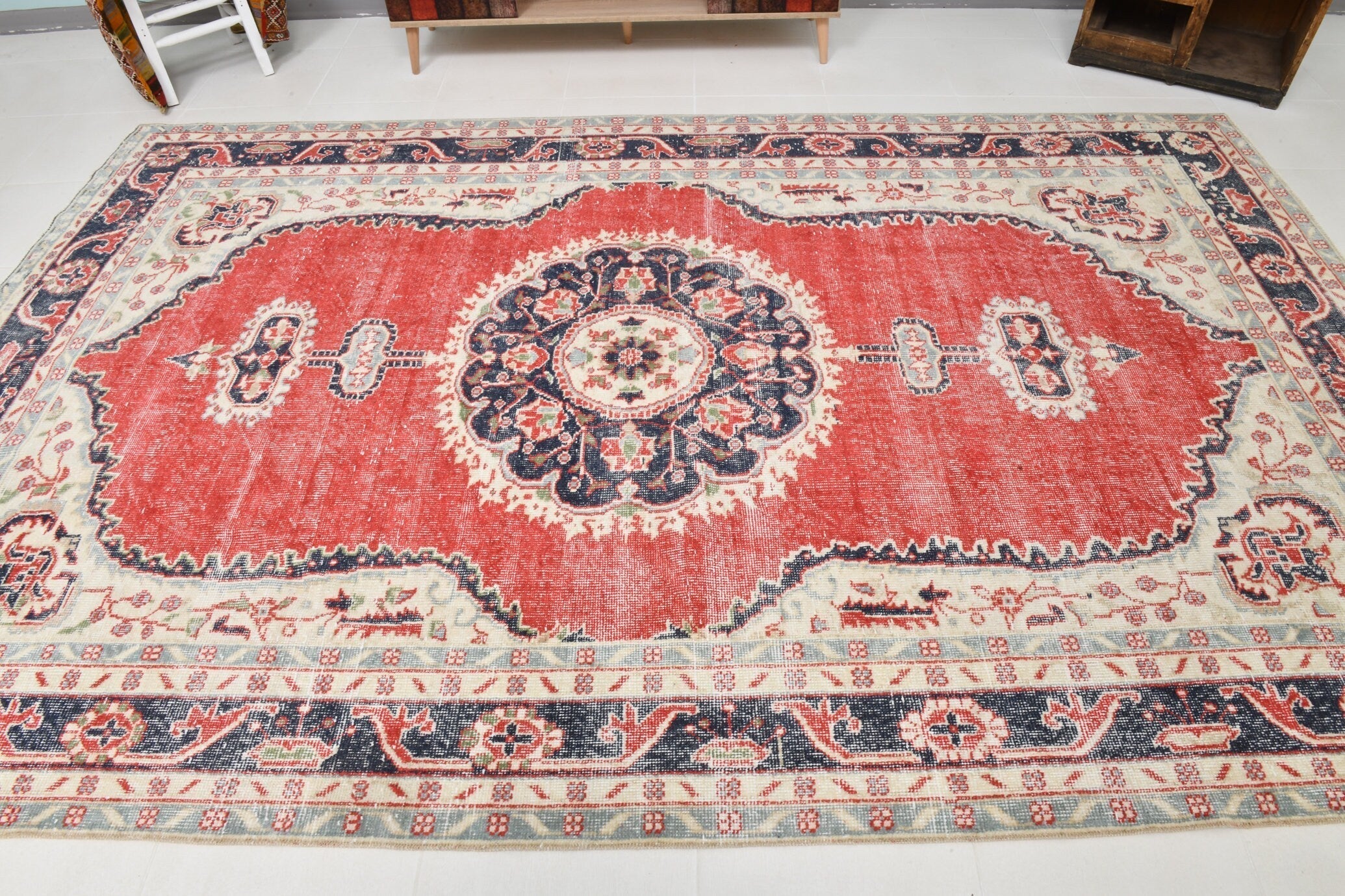 Turkish Vintage Rug 11’1’ x 6’11’