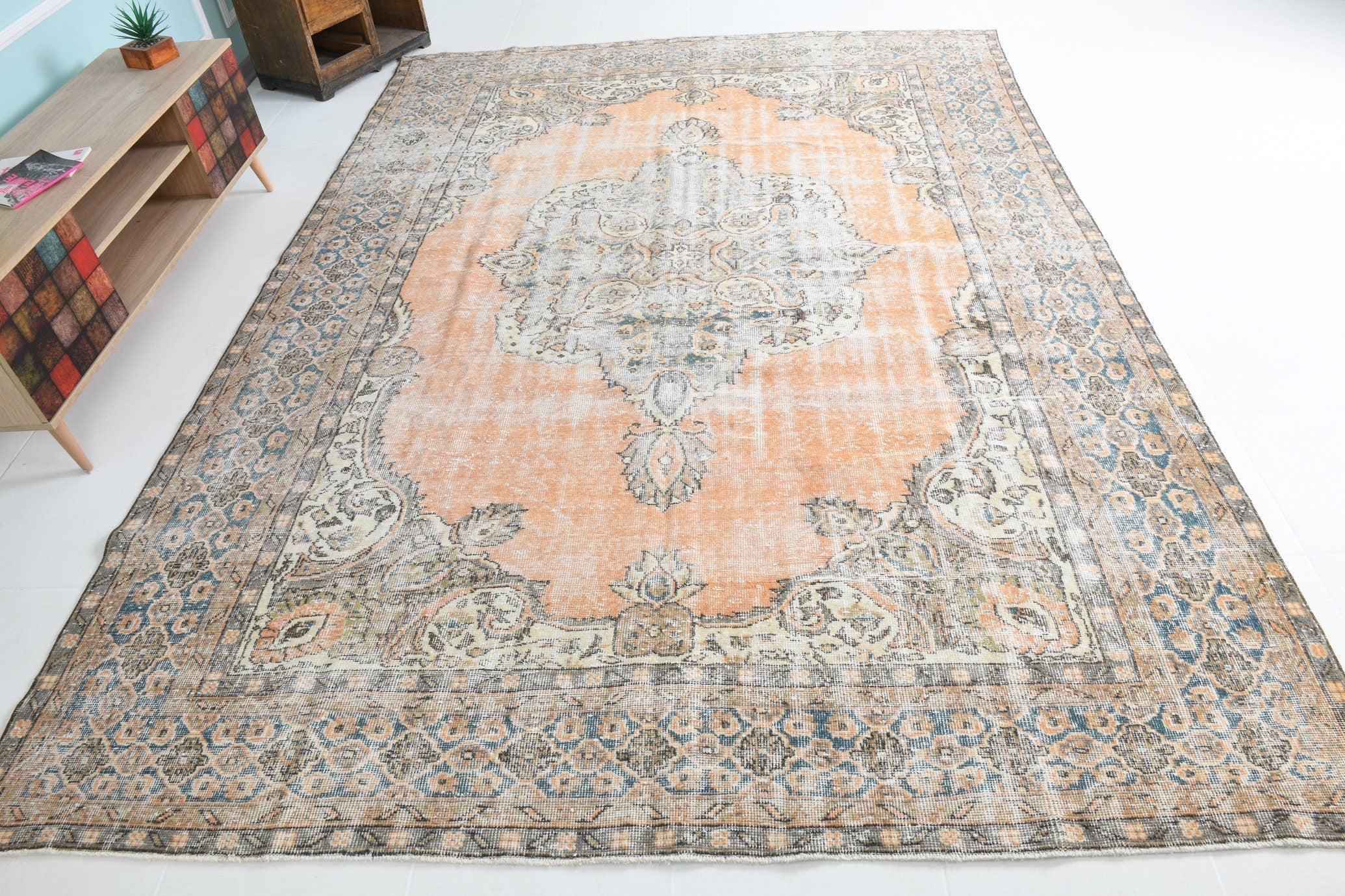 Turkish Vintage Rug 11’1’ x 7’11’