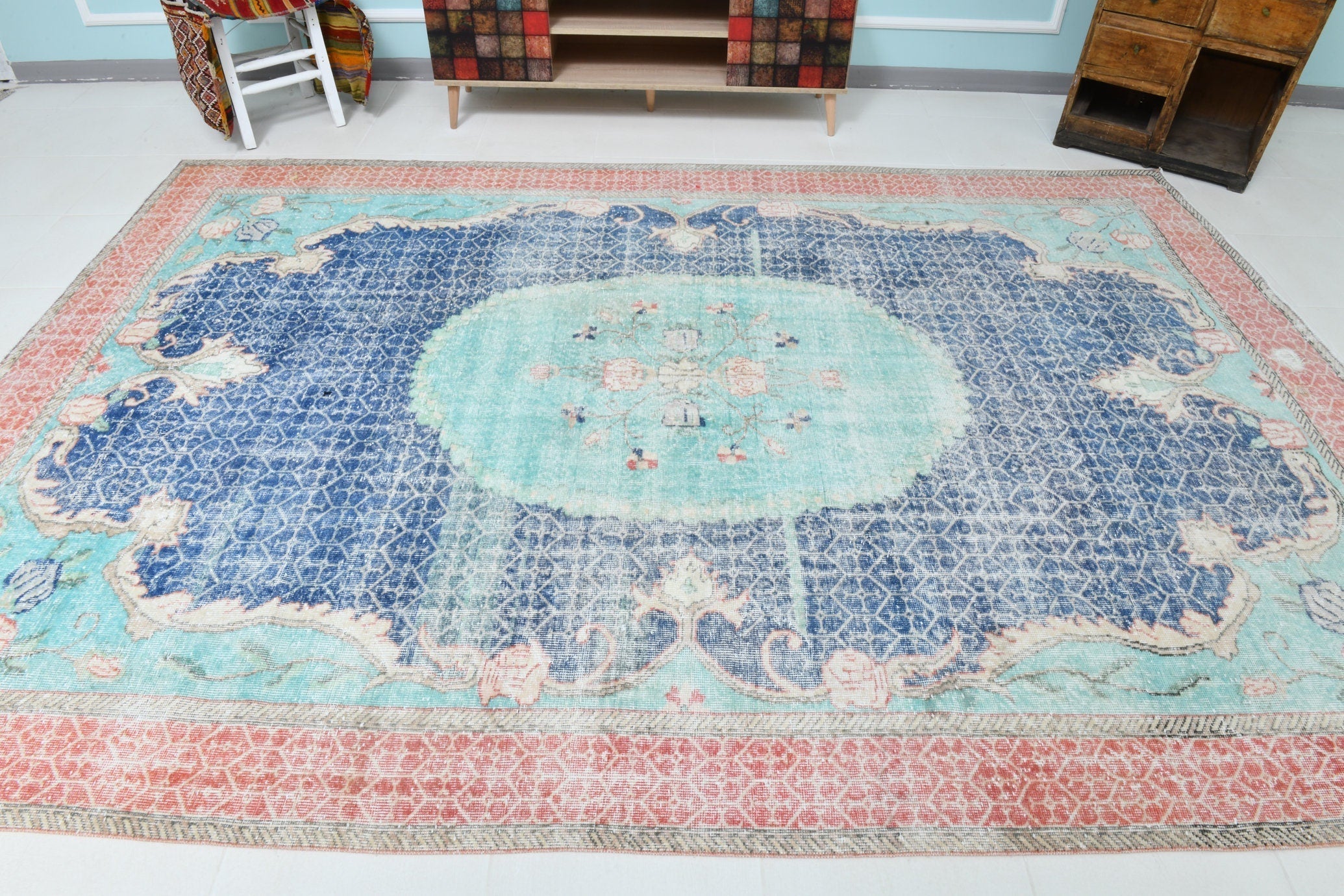 Turkish Vintage Rug 11’2’ x 7’6’