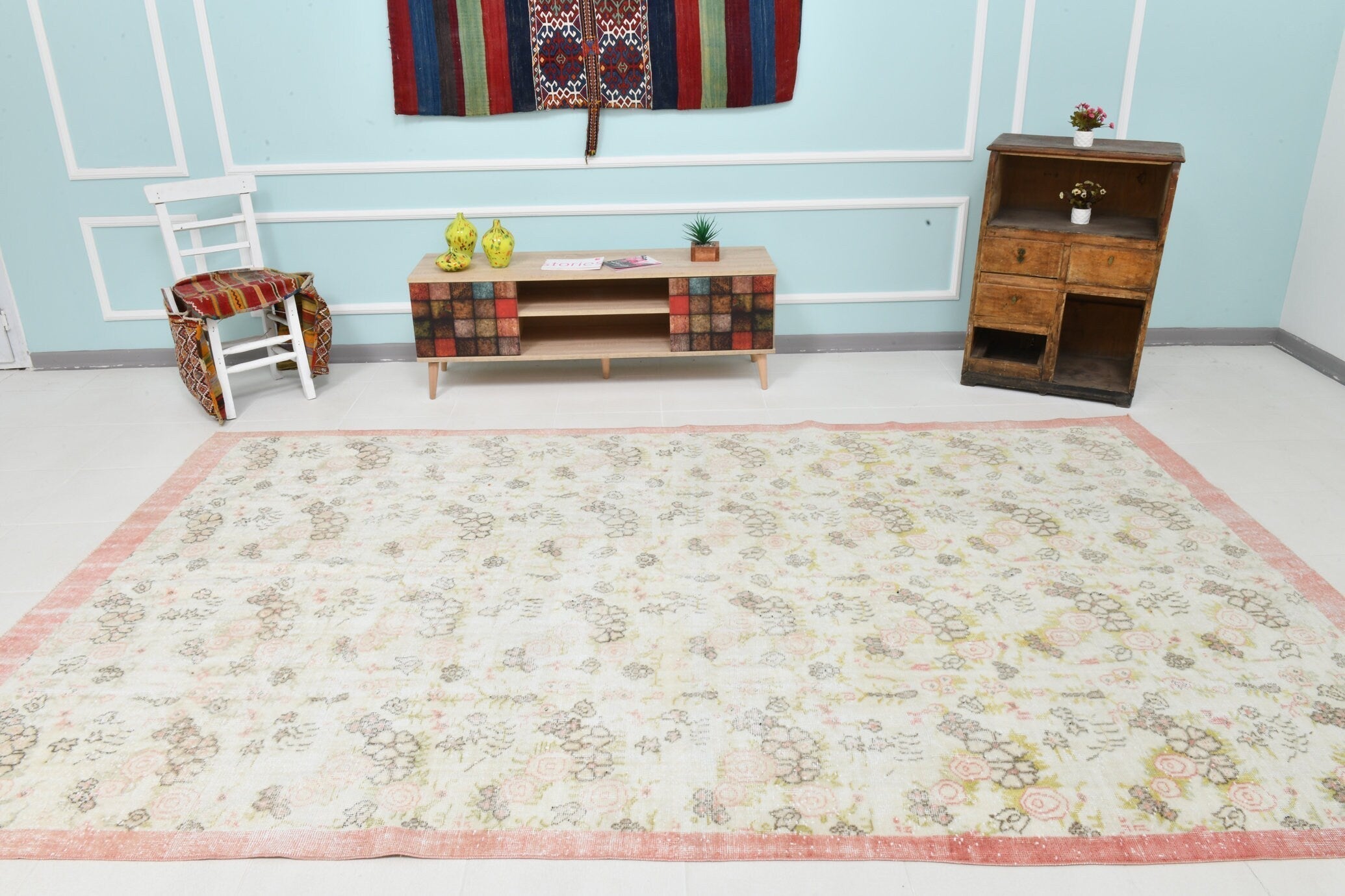 Turkish Vintage Rug 11’3’ x 6’10’