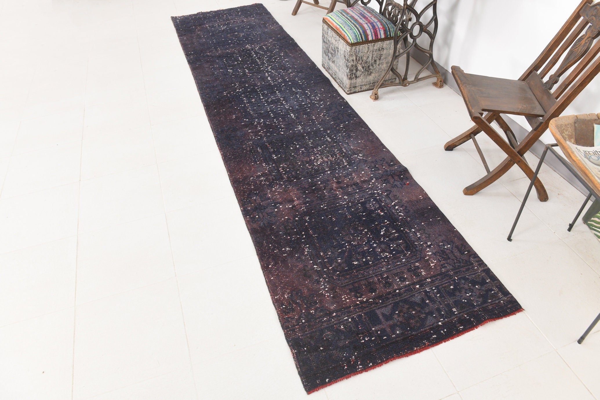 Turkish Vintage Rug 2’11’’ x 12’0’’ ft