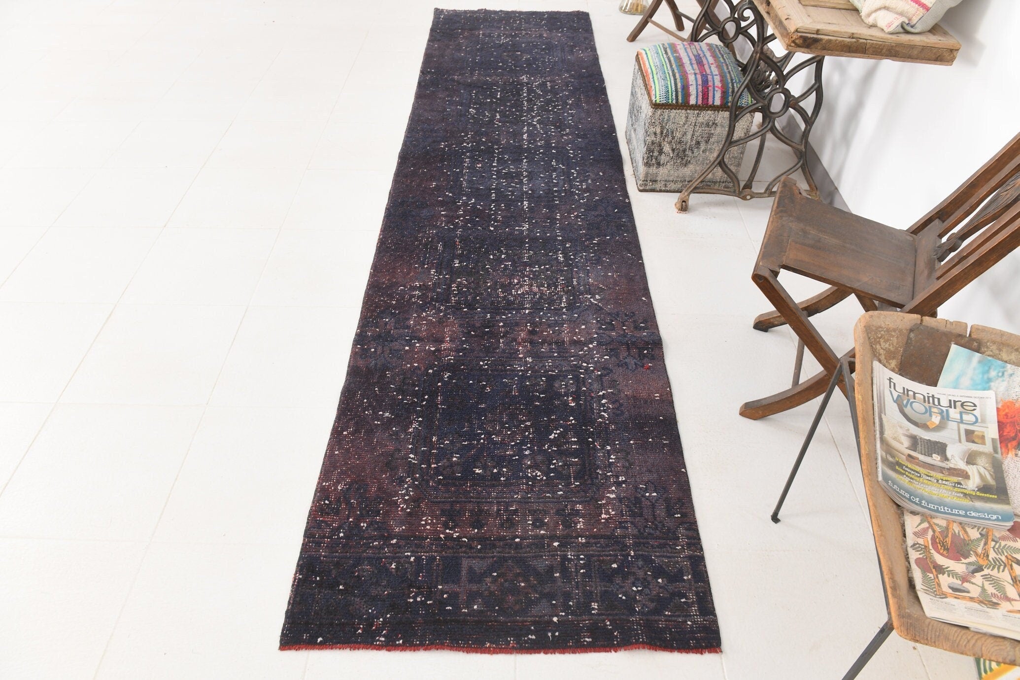 Turkish Vintage Rug 2’11’’ x 12’0’’ ft