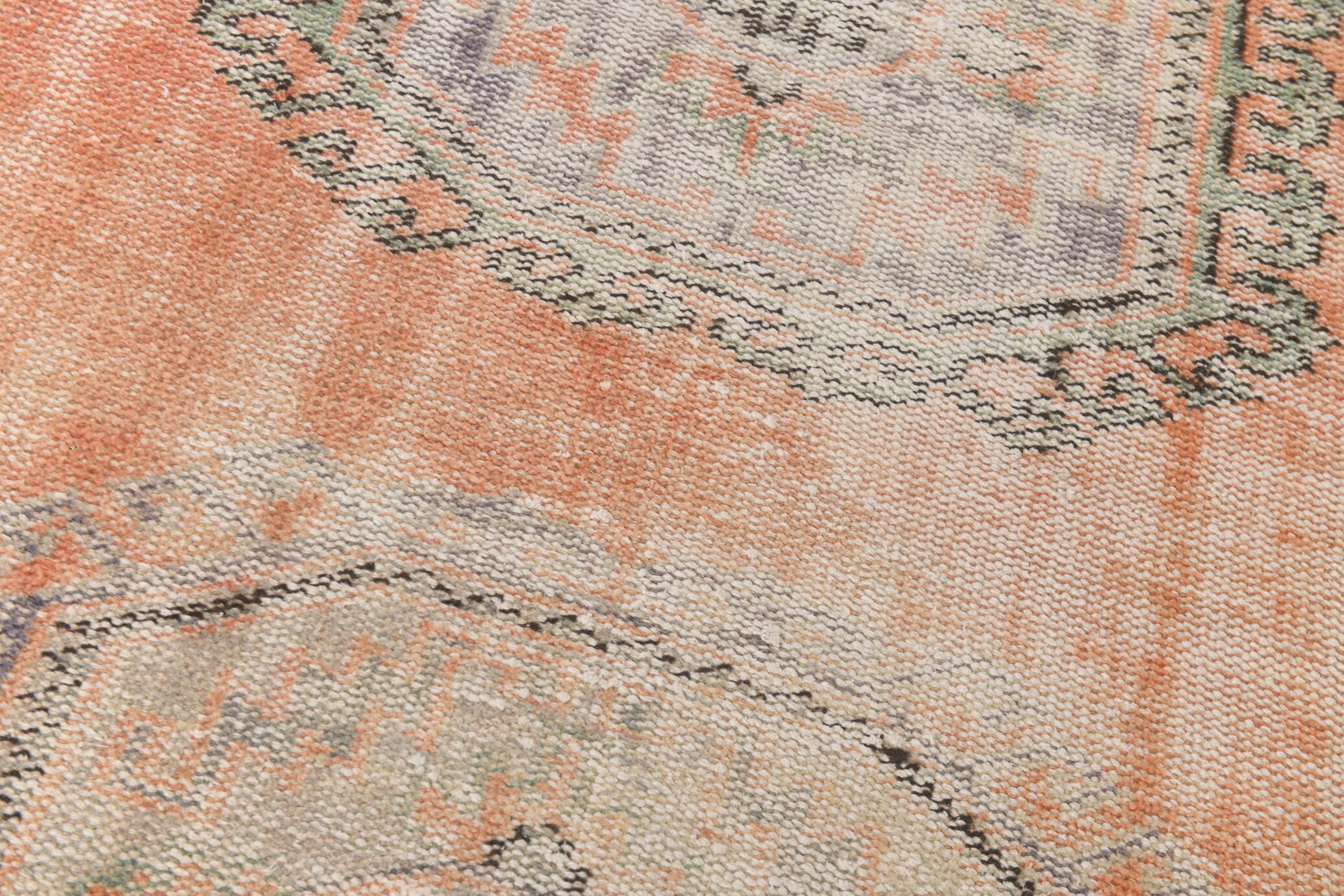Turkish Vintage Rug  2'7" x 11'1" ft