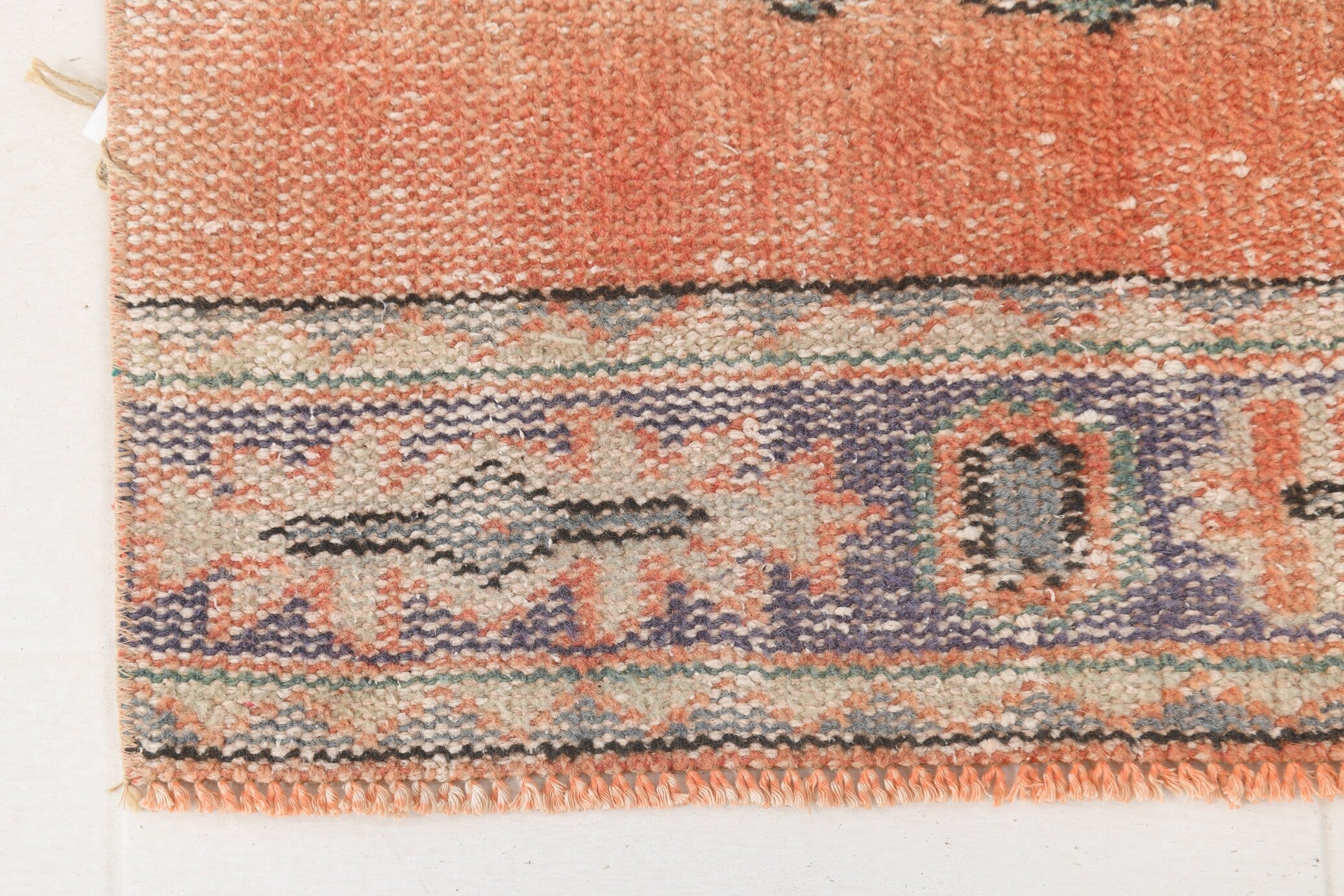 Turkish Vintage Rug  2'7" x 11'1" ft