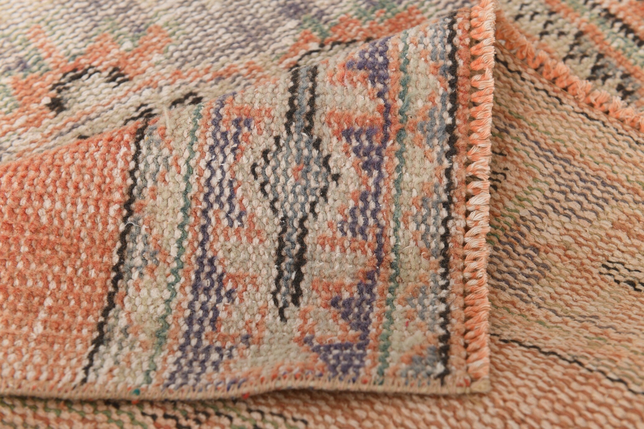 Turkish Vintage Rug  2'7" x 11'1" ft