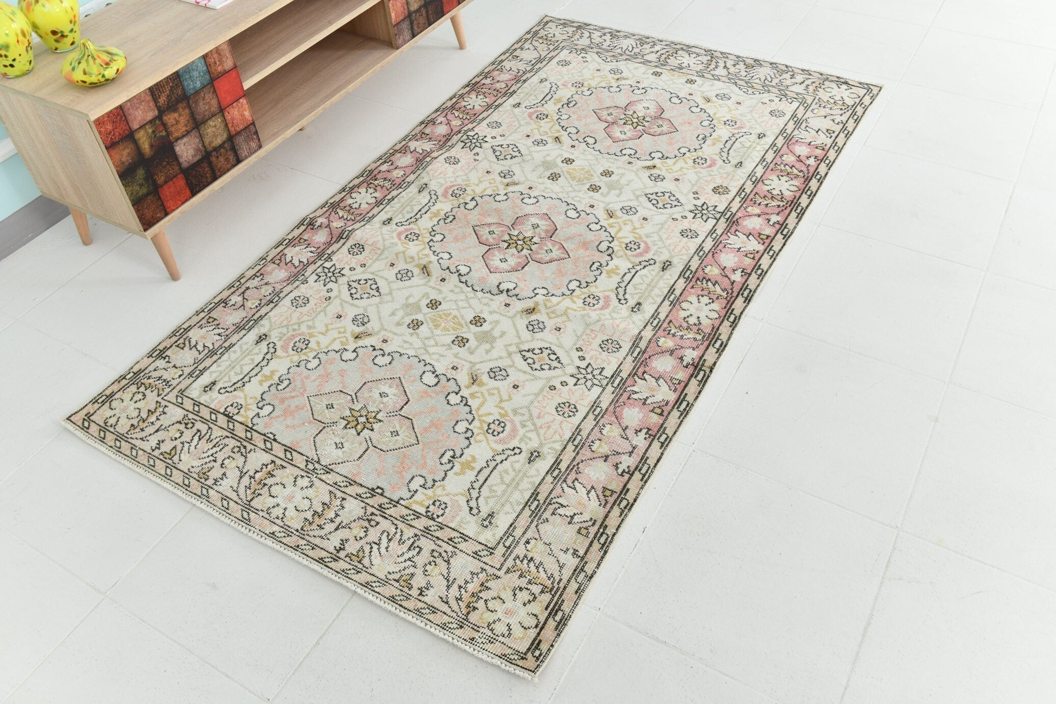 Turkish Vintage Rug 3’10’ x 6’12’