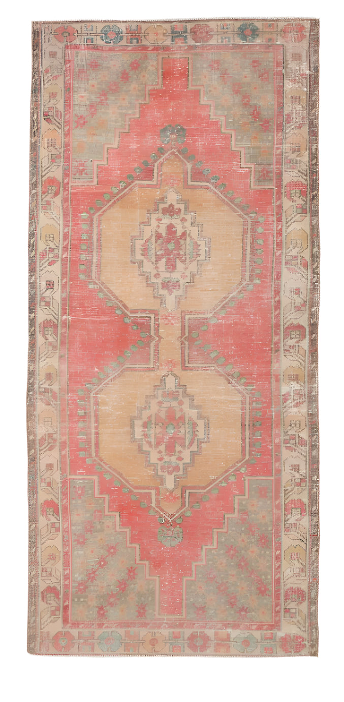 Turkish Vintage Rug 3’10’’ x 8’4’’ ft