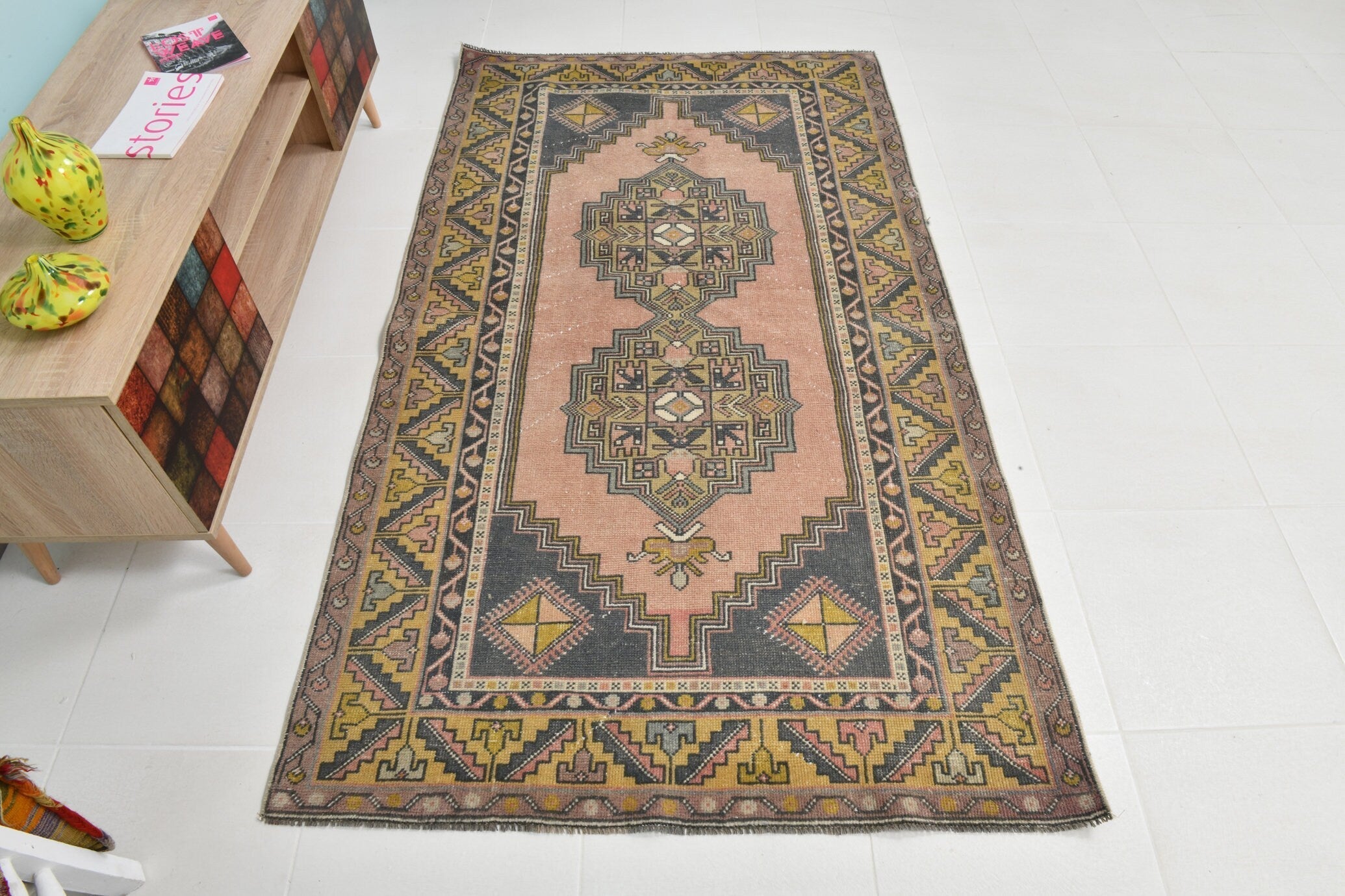 Turkish Vintage Rug 3’11’ x 6’11’
