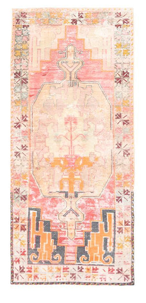 Turkish Vintage Rug  3'11" x 8'11" ft