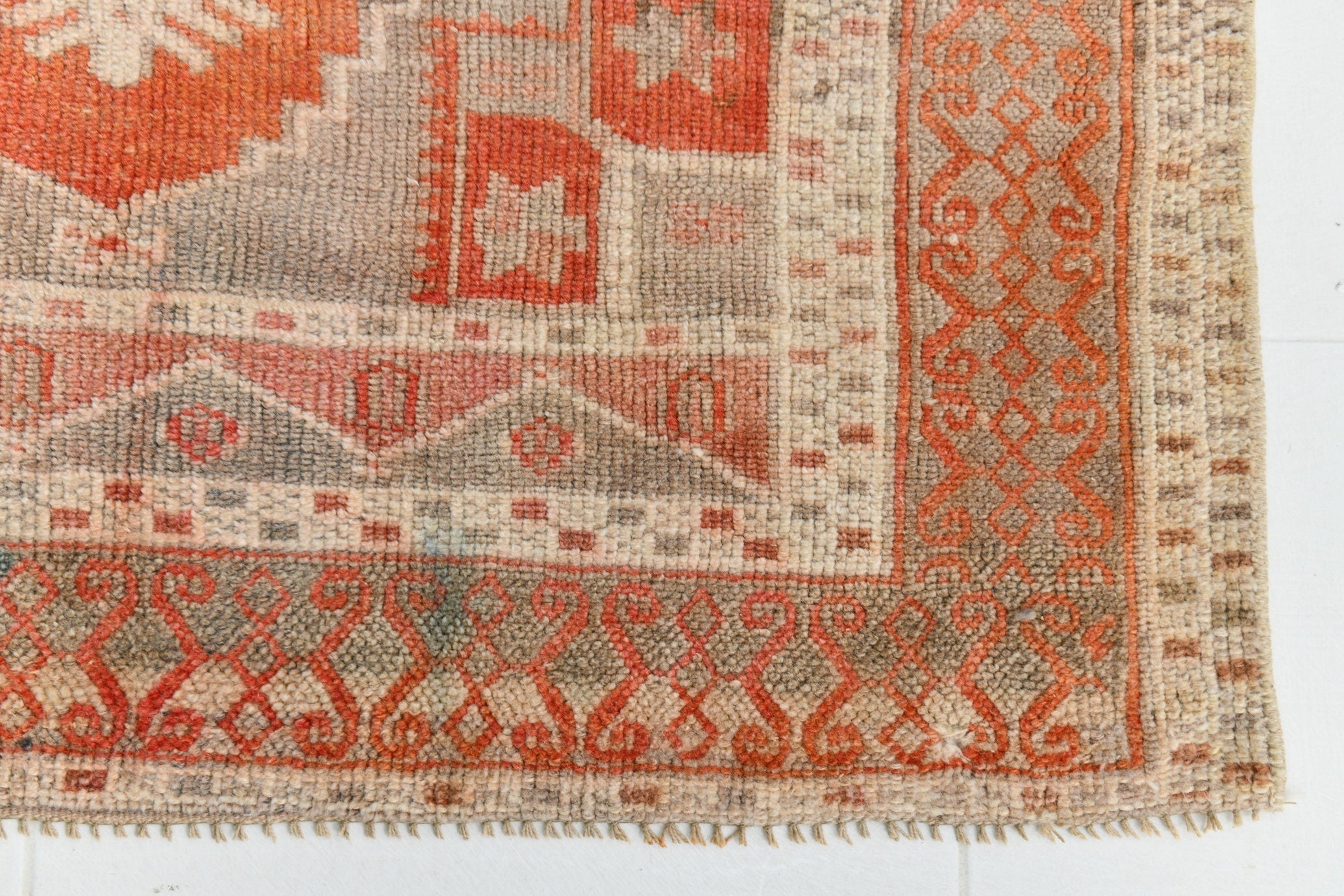 Turkish Vintage Rug 3’4’ x 5’9 Orange