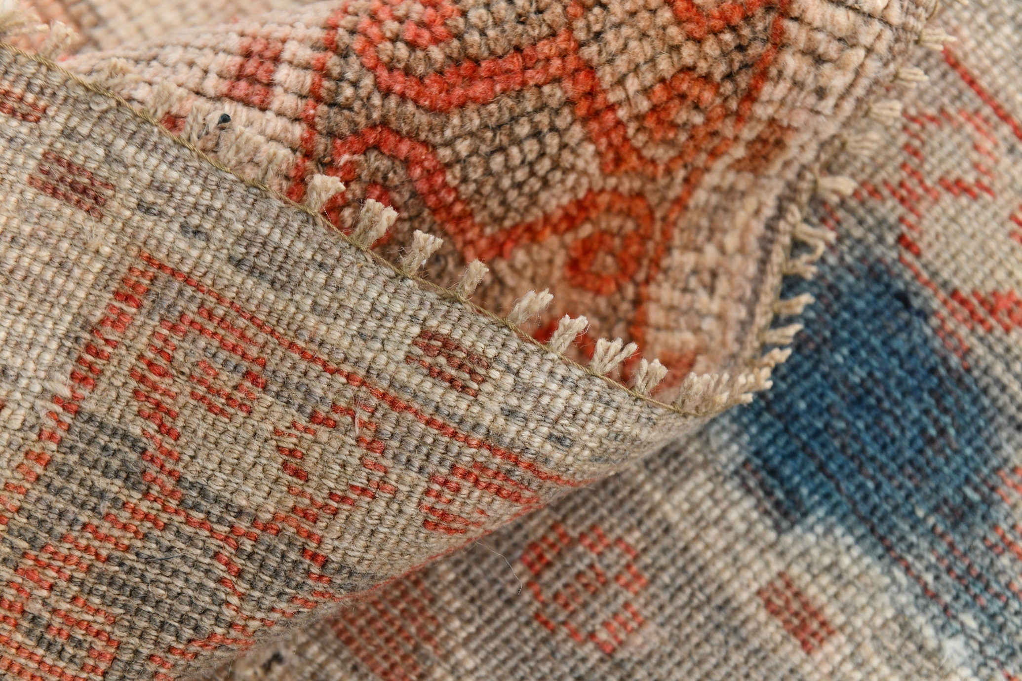 Turkish Vintage Rug 3’4’ x 5’9 Orange