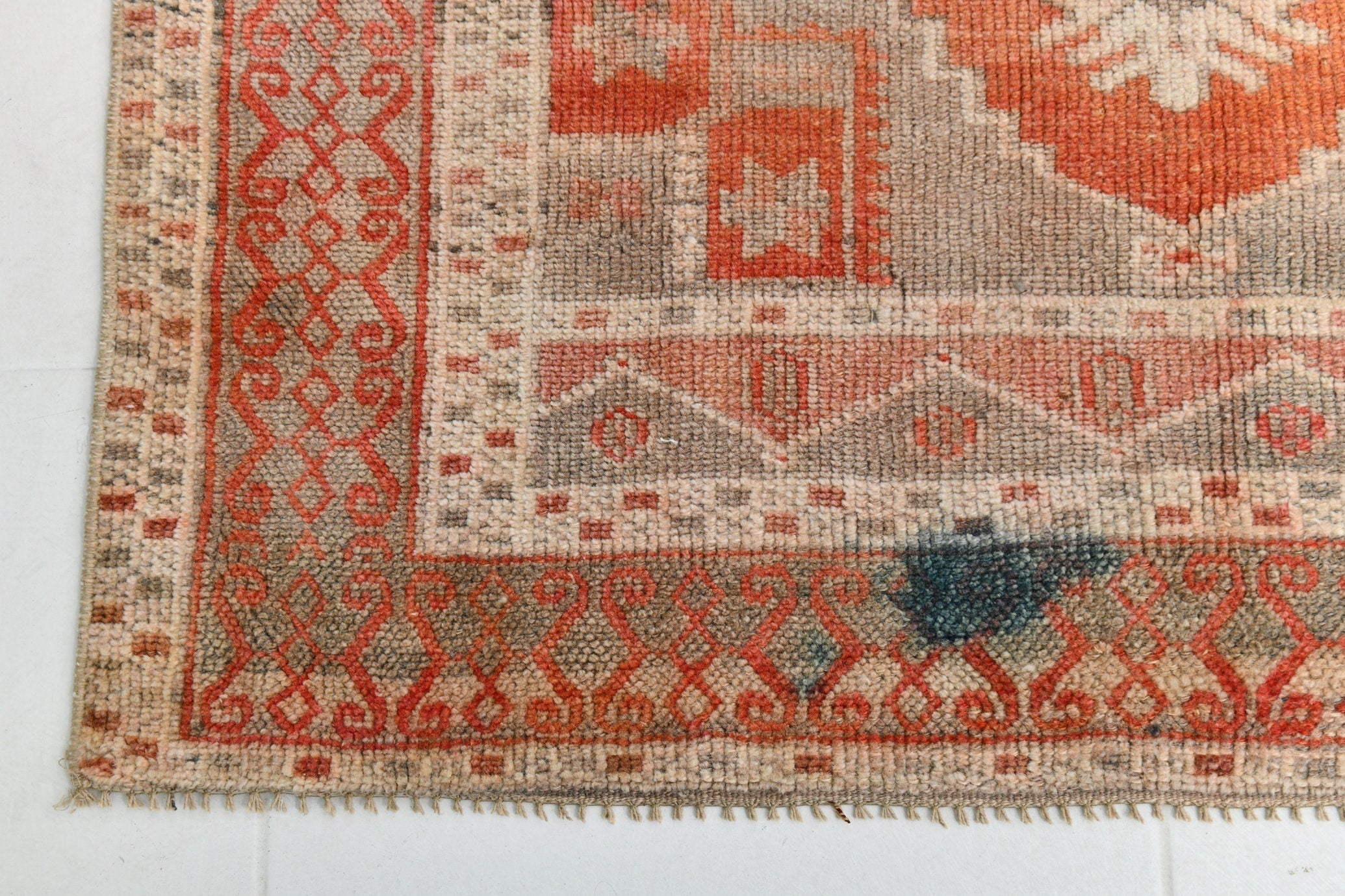 Turkish Vintage Rug 3’4’ x 5’9 Orange