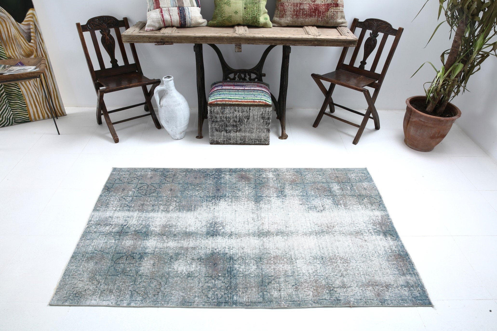 Turkish Vintage Rug 3’6’’ x 5’10’’ ft
