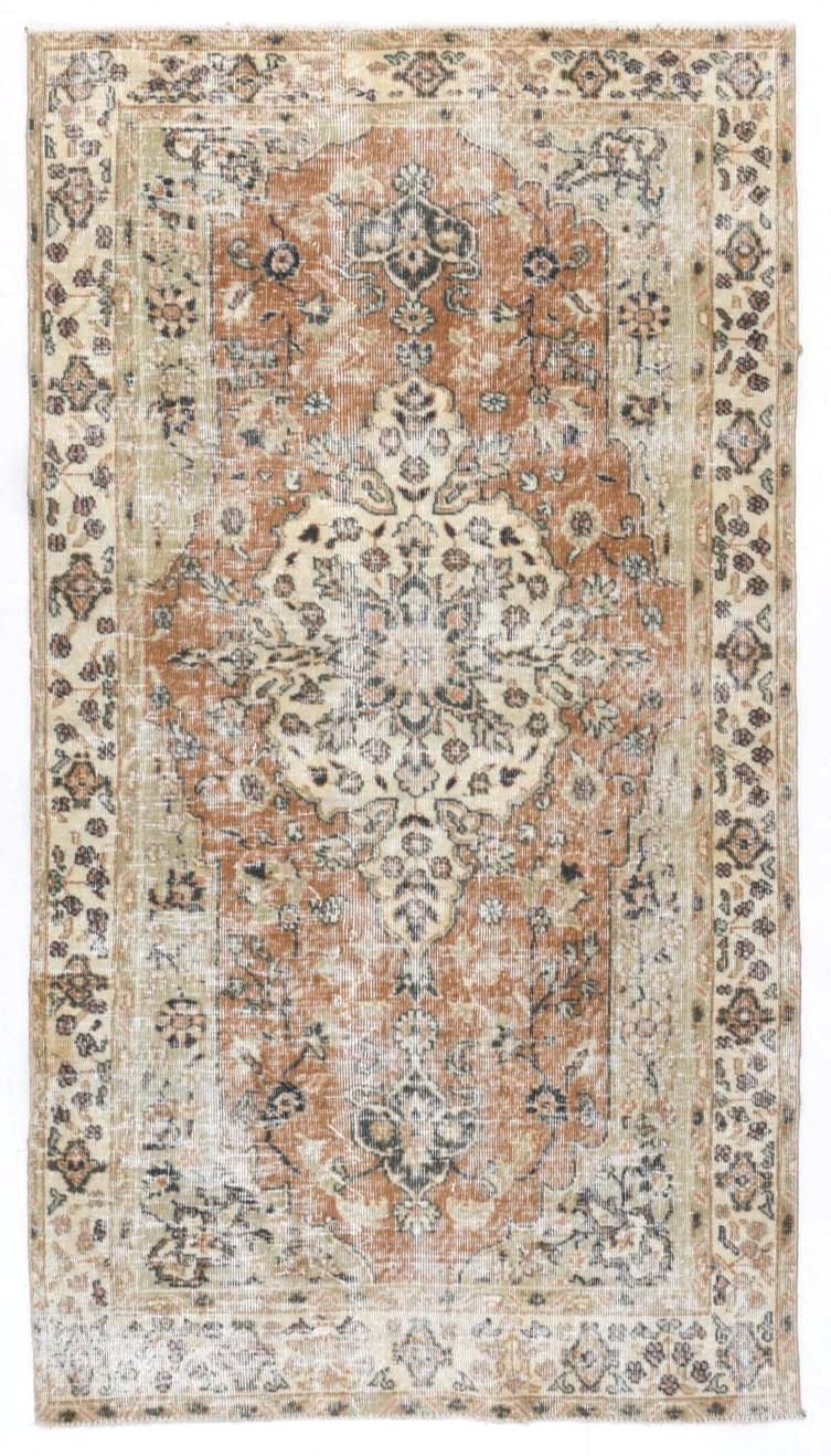 Turkish Vintage Rug 3’7’’ x 6’6’’ ft