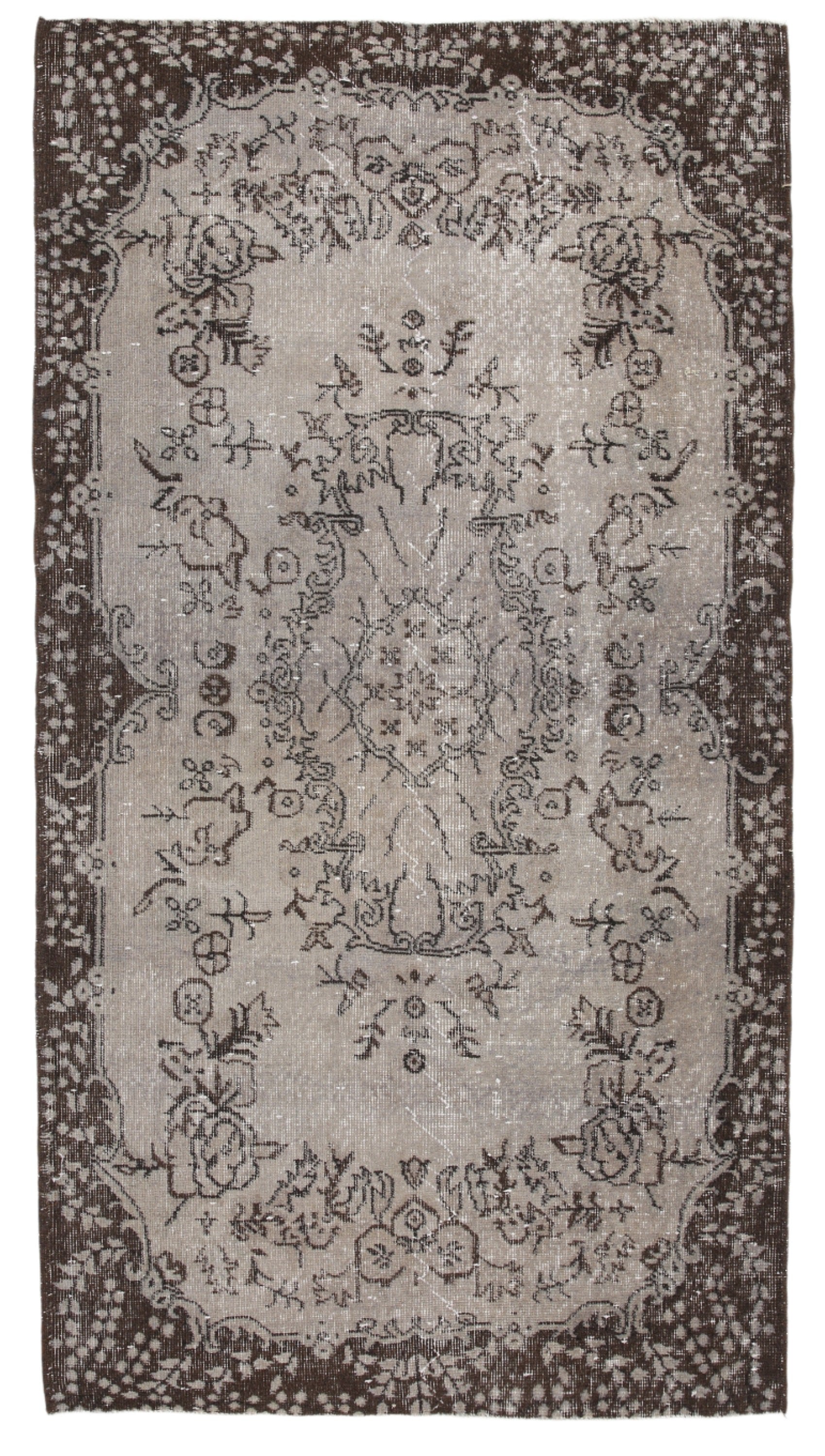 Turkish Vintage Rug  3'8" x 6'10" ft
