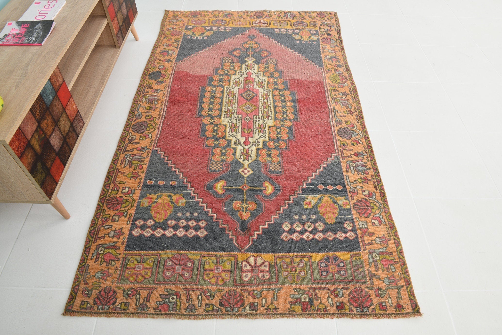 Turkish Vintage Rug 4’0’ x 6’11’