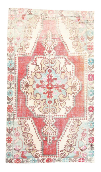 Turkish Vintage Rug 4’0’’ x 7’1’’ ft