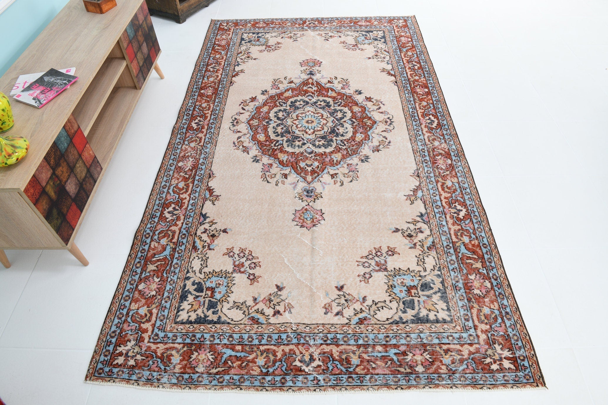 Turkish Vintage Rug 4’10’ x 8’6’