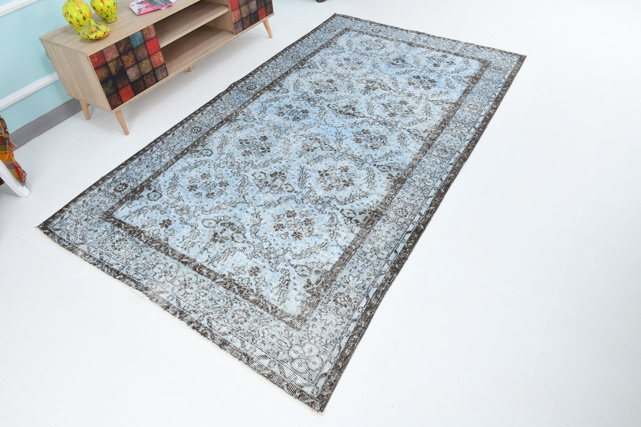 Turkish Vintage Rug 4’11’ x 8’6’