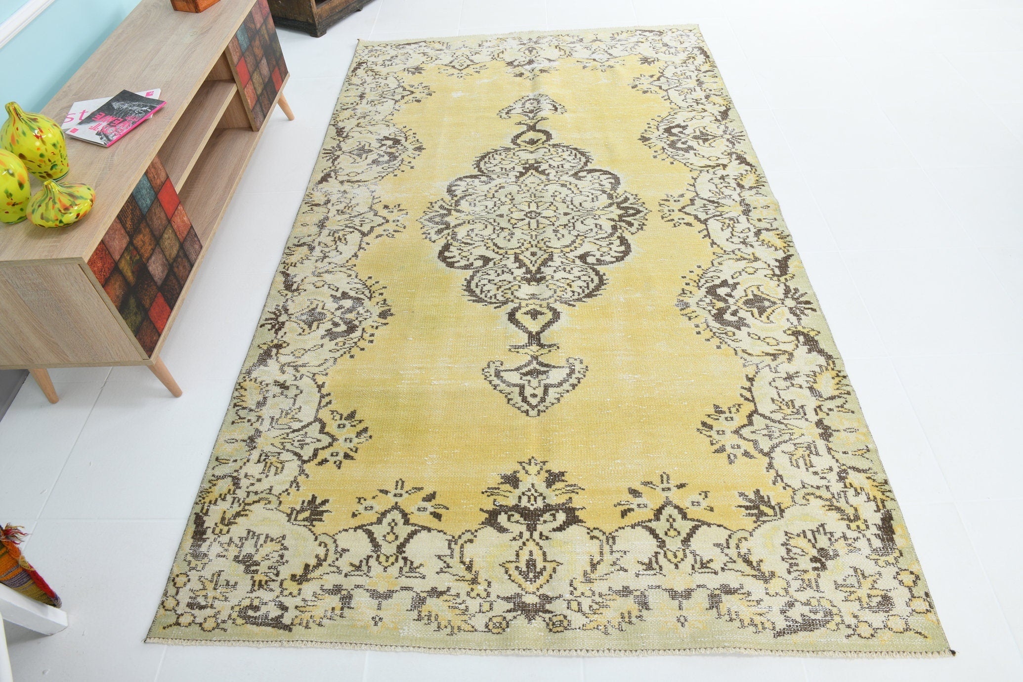 Turkish Vintage Rug 4’12’ x 8’7’