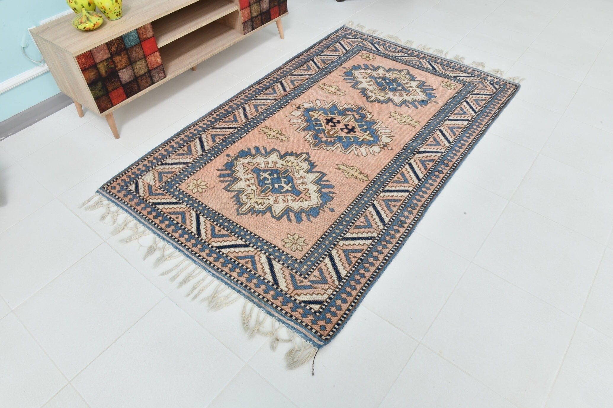 Turkish Vintage Rug 4’2’ x 6’7’