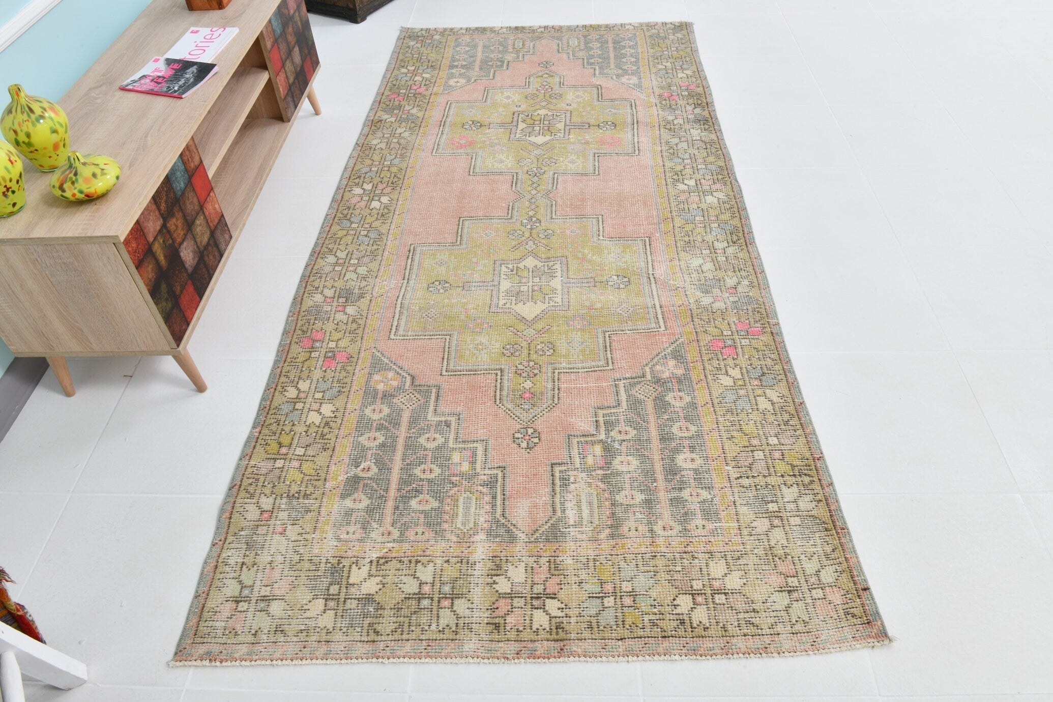 Turkish Vintage Rug 4’2’ x 8’10’