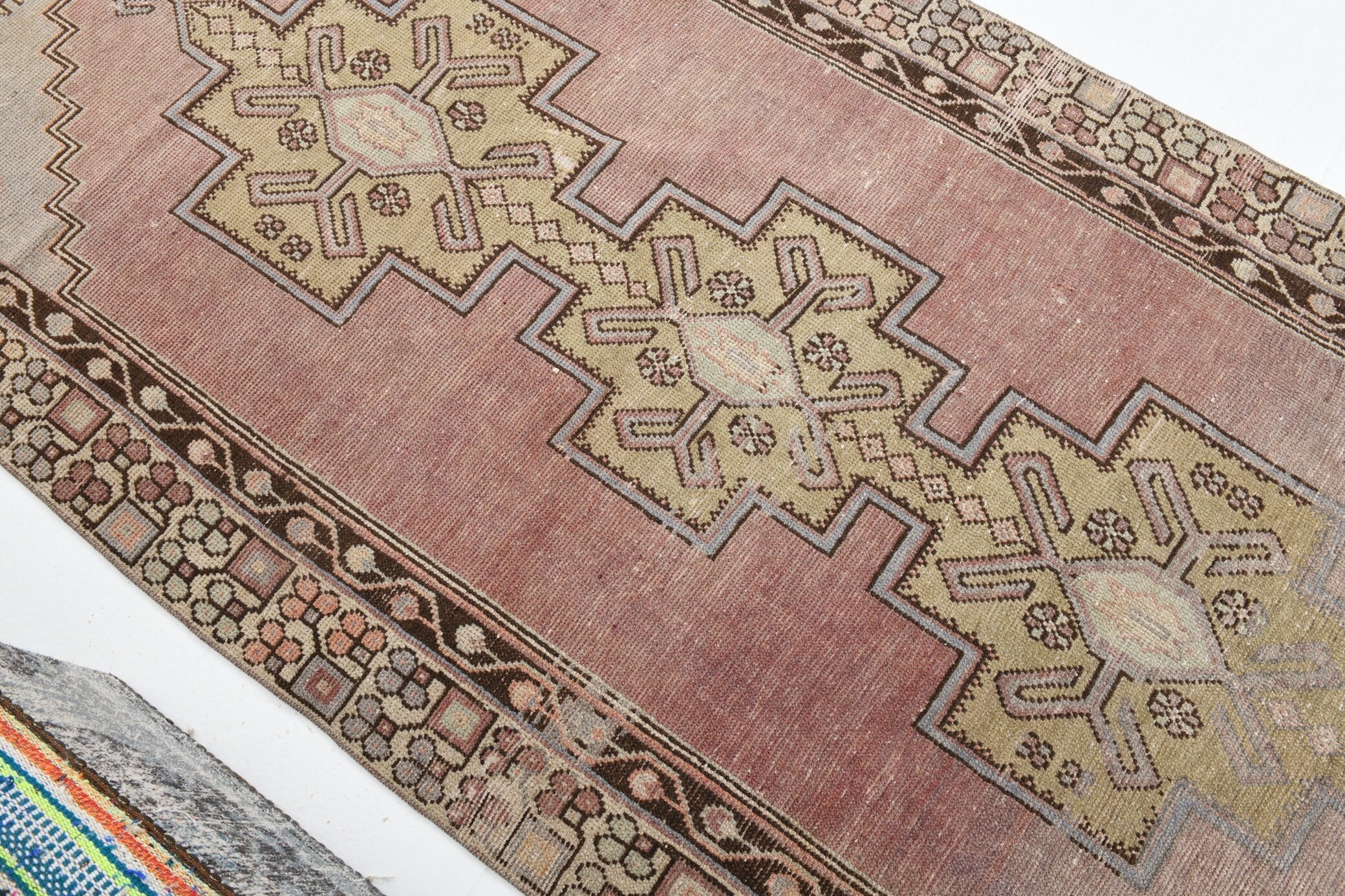 Turkish Vintage Rug  4'2" x 9'11" ft