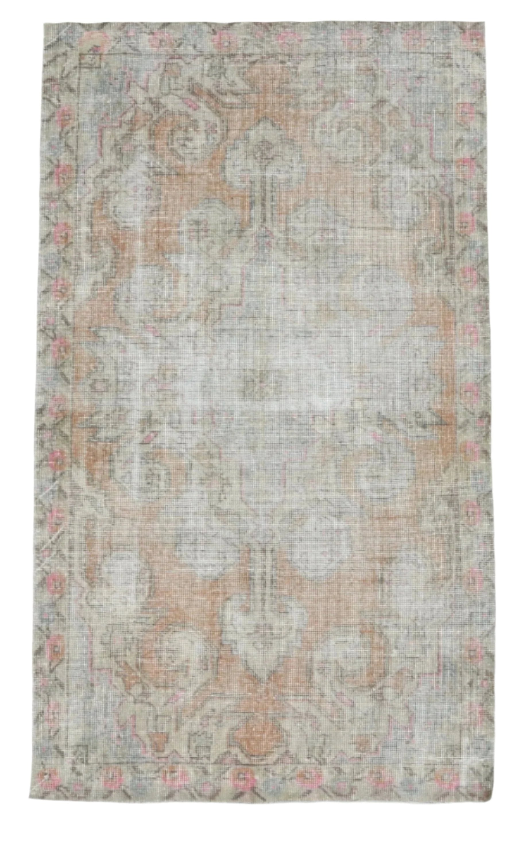 Turkish Vintage Rug 4’3’’ x 6’12’’ ft