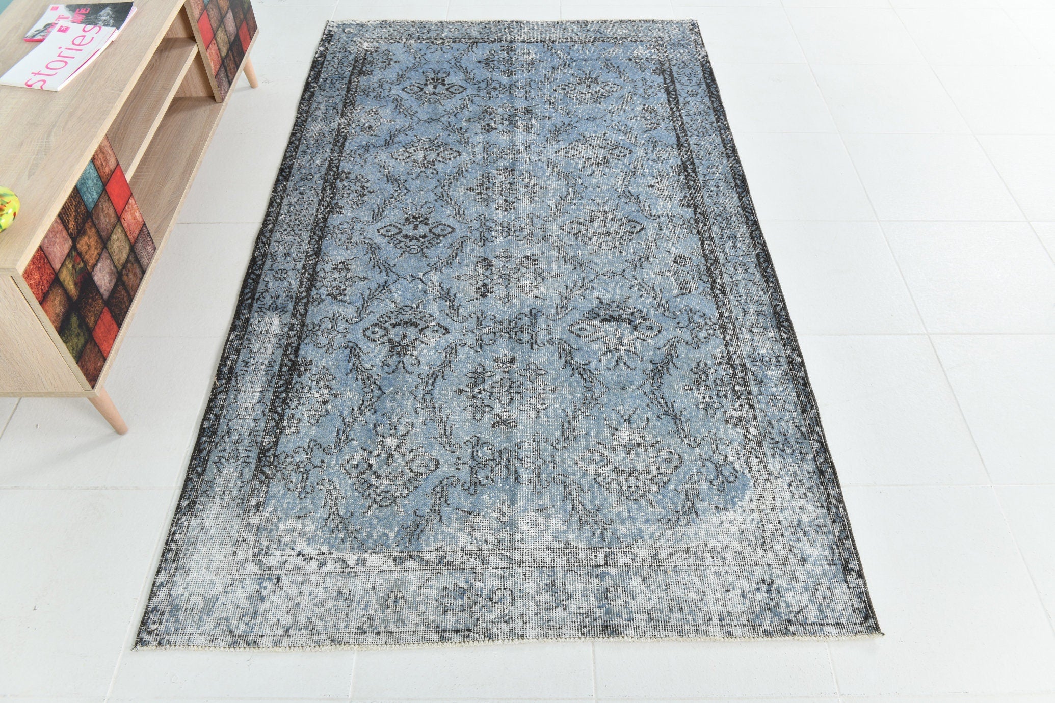 Turkish Vintage Rug 4’3’ x 7’3’