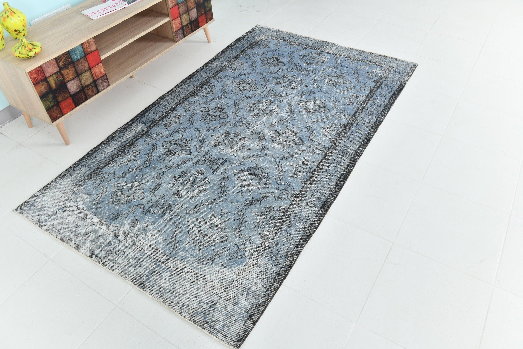 Turkish Vintage Rug 4’3’ x 7’3’