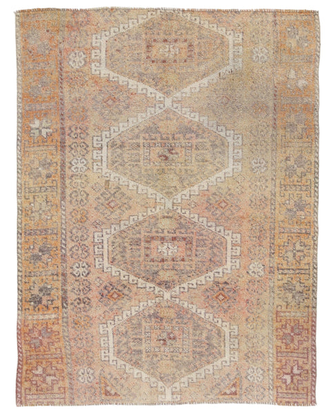Turkish Vintage Rug 4’4’’ x 5’7’’ ft
