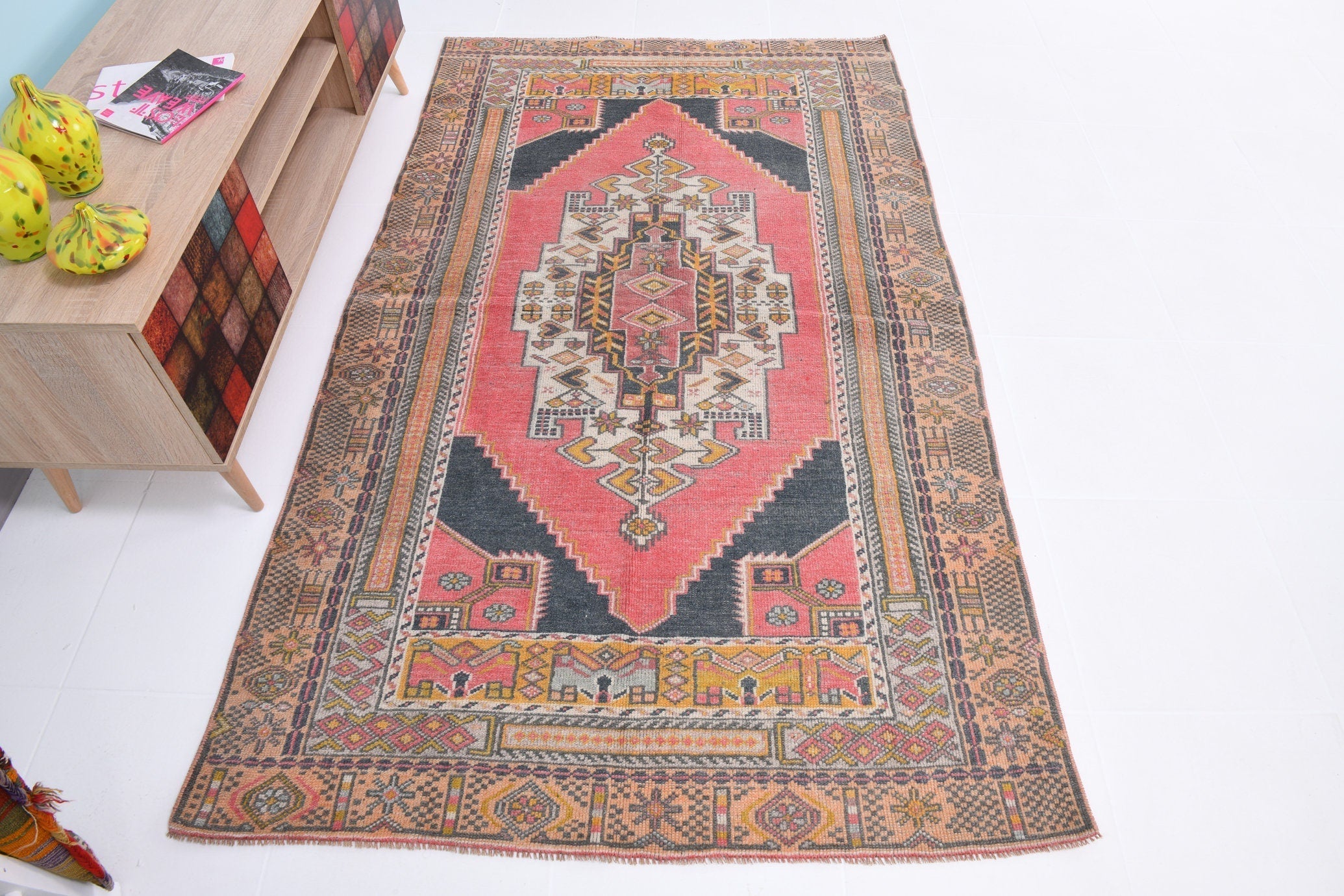 Turkish Vintage Rug 4’4’ x 7’3’