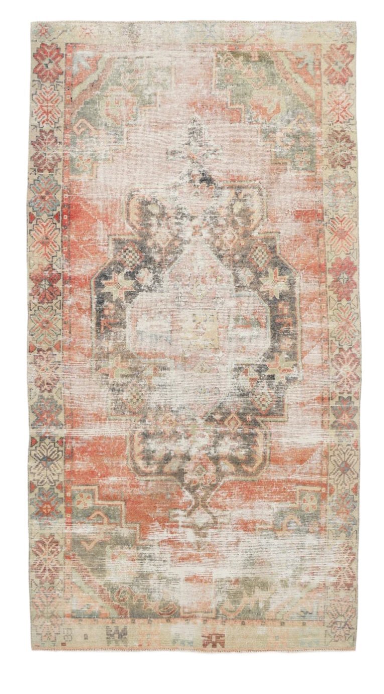 Turkish Vintage Rug 4’4’’ x 8’2’’ ft